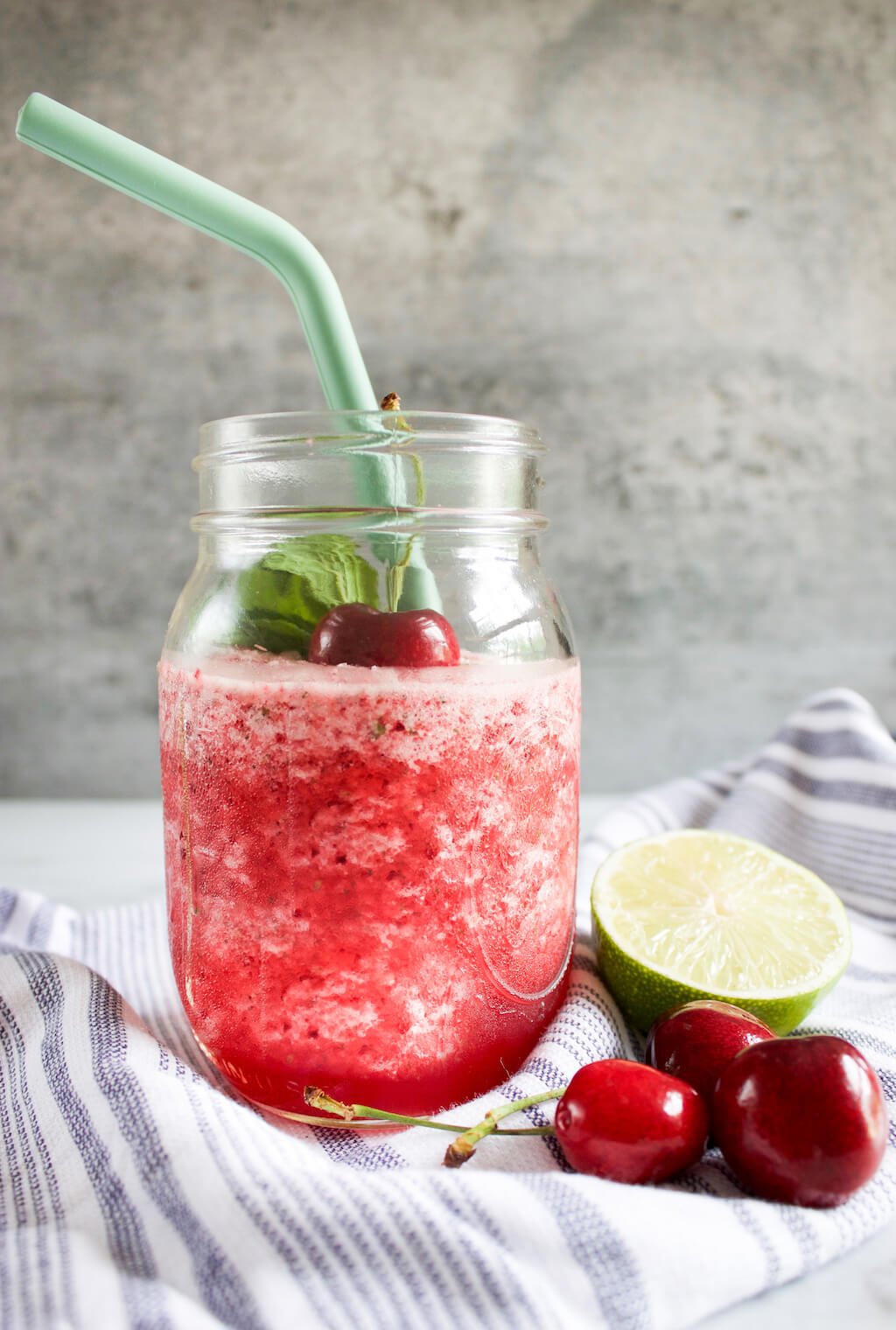 Cherry & Lime Slushie Recipe | No Added Sugar - The Produce Moms