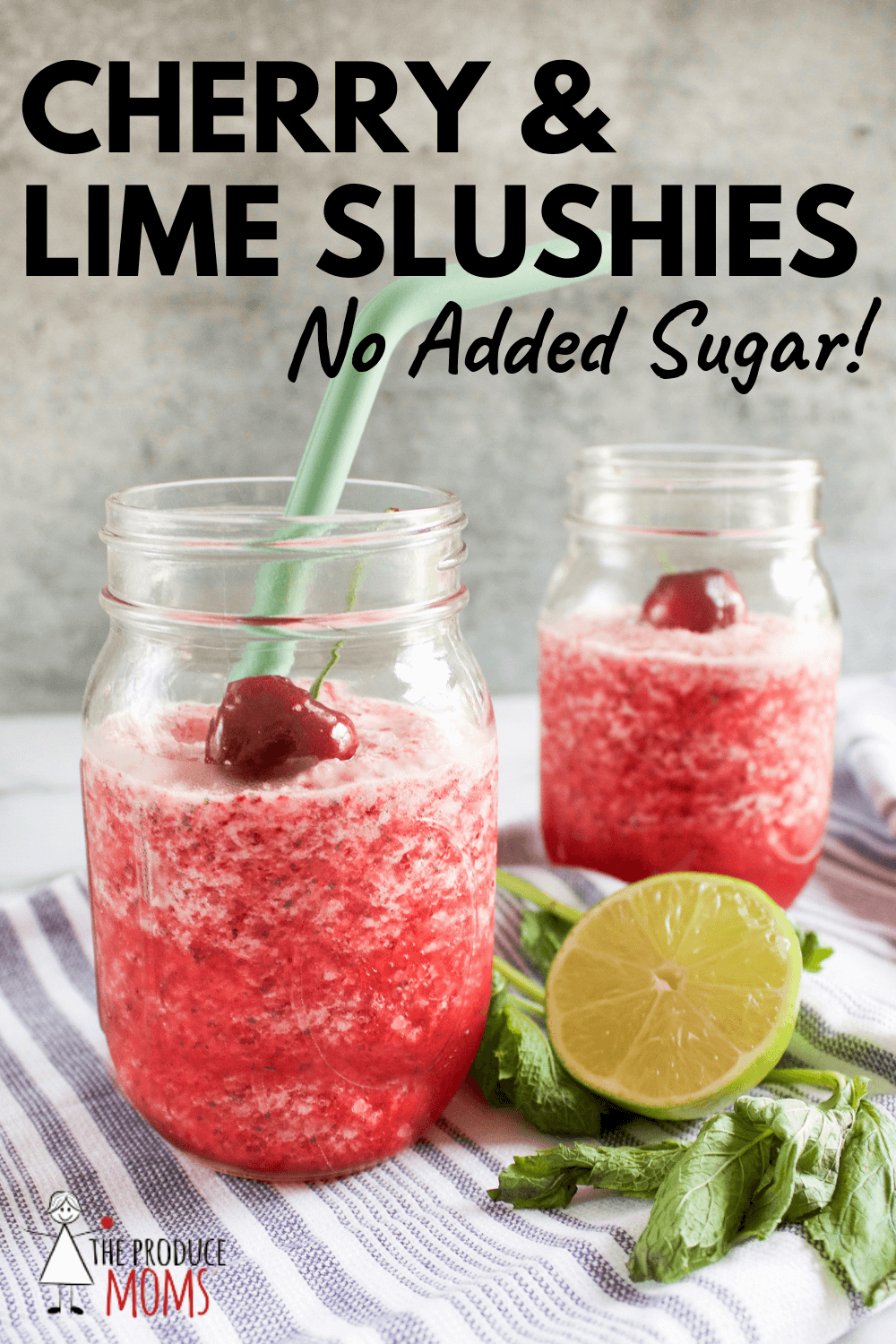 Cherry & Lime Slushie Recipe | No Added Sugar - The Produce Moms