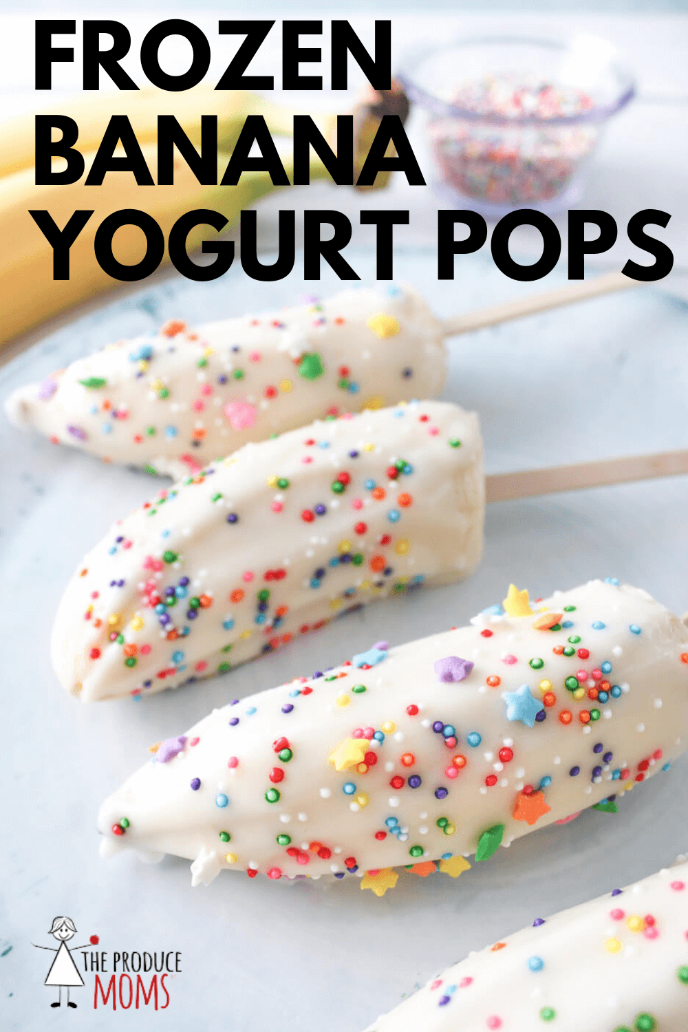 Frozen Banana Yogurt Pops