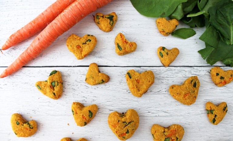 Grain-Free Carrot and Spinach Dog Treats - The Produce Moms - Low Calorie Grain Free Dog Treats With Carrot And Egg