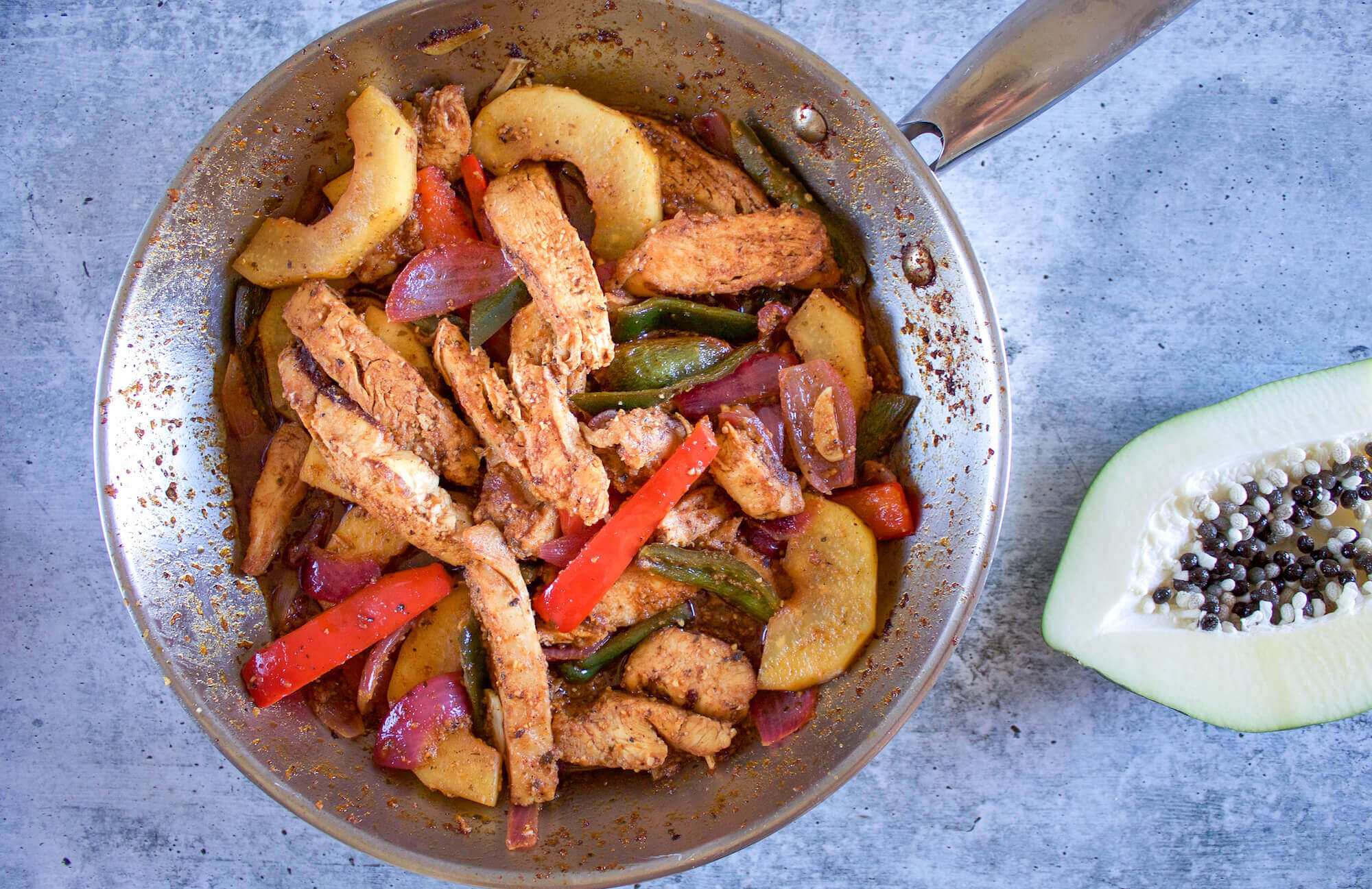 Green Papaya Fajitas