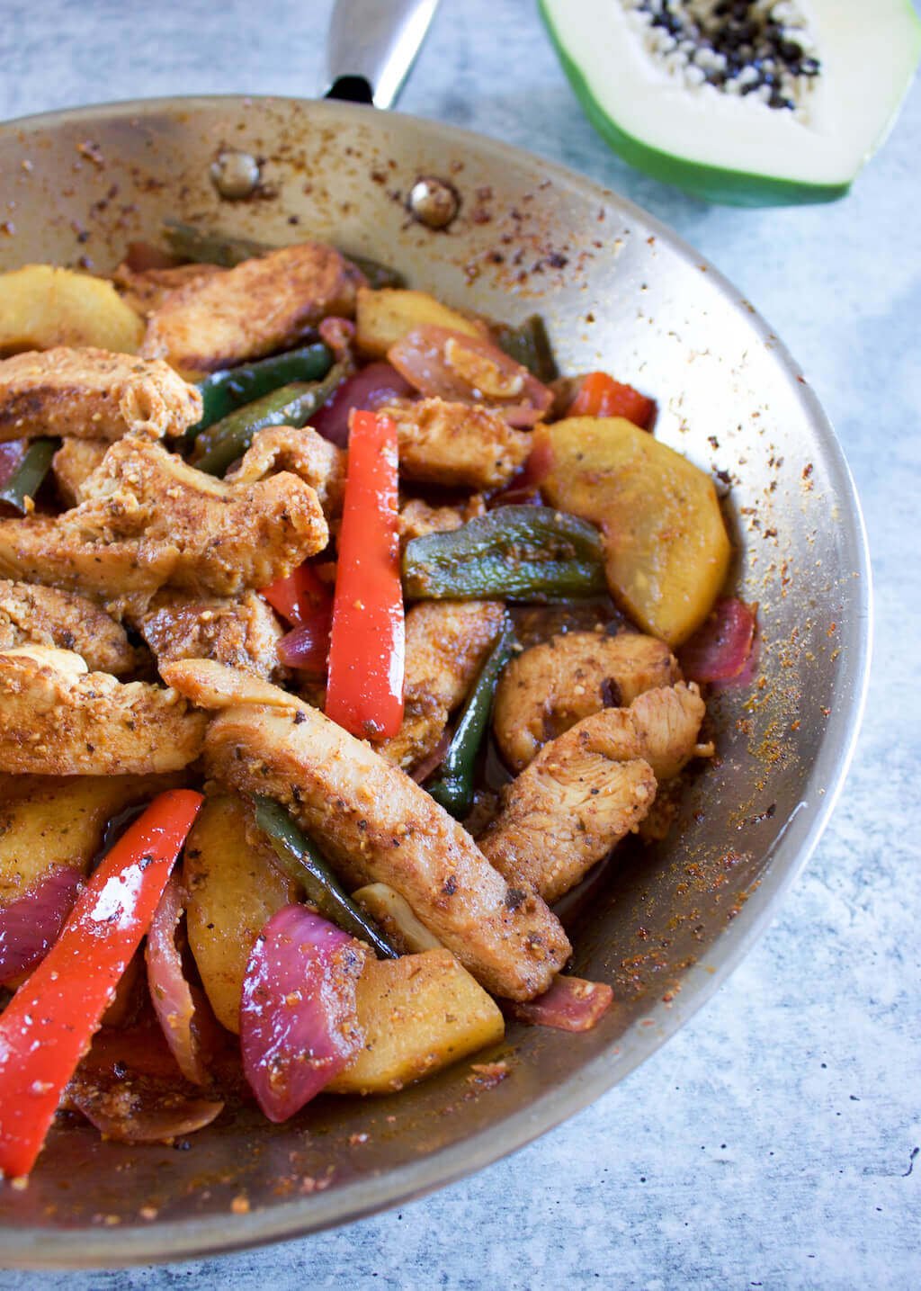 Green Papaya Fajitas