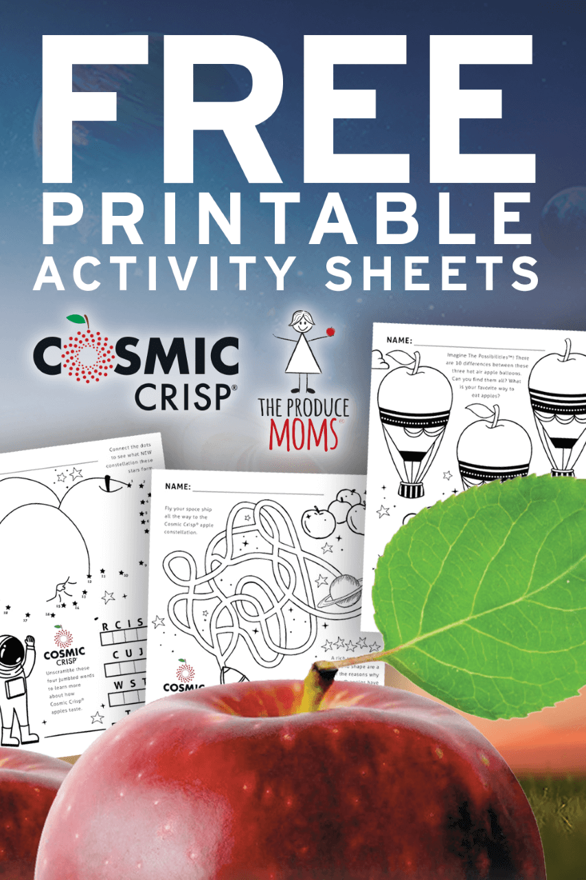 Cosmic Crisp® Activity Sheets for Kids