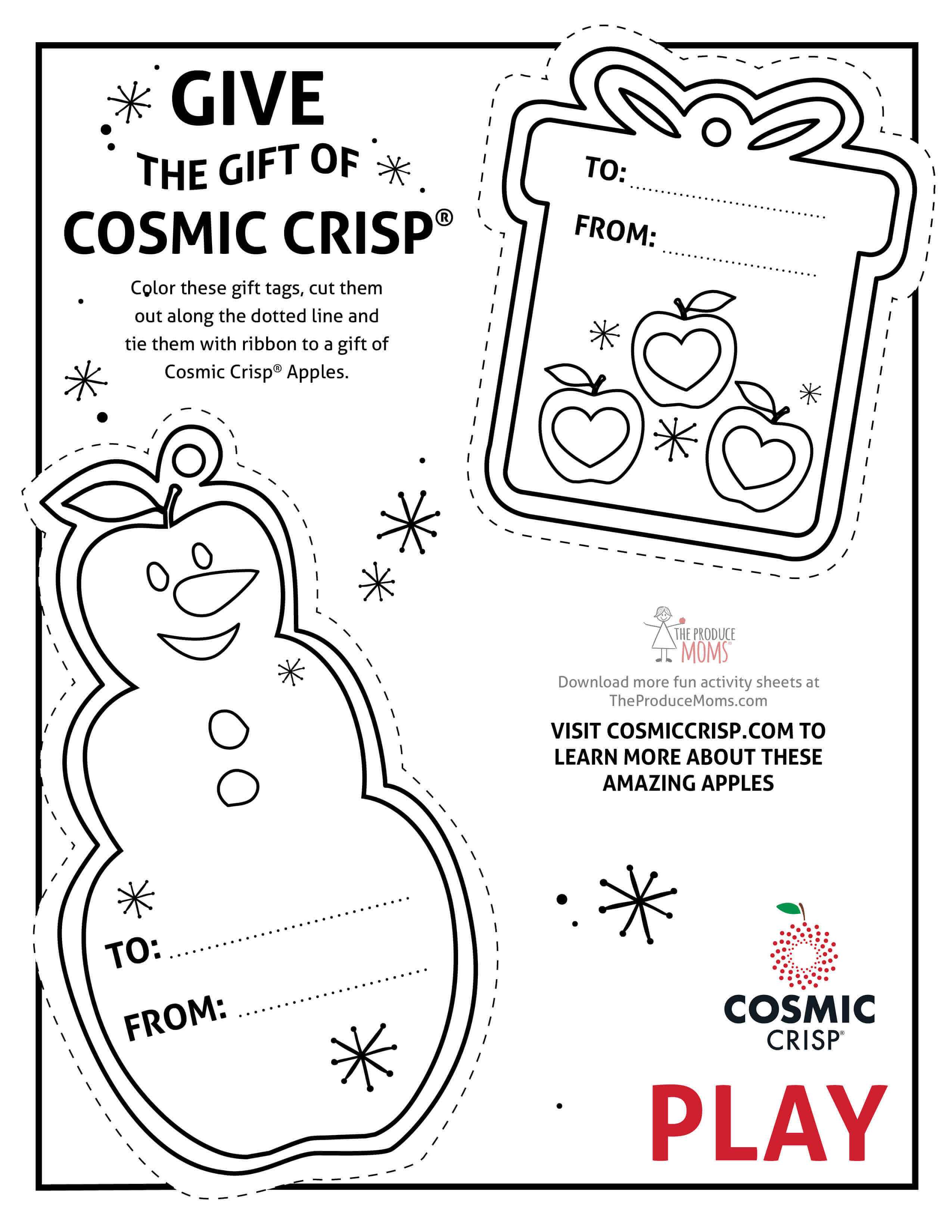 Give The Gift Of Cosmic Crisp® + Printable Holiday Gift Tags