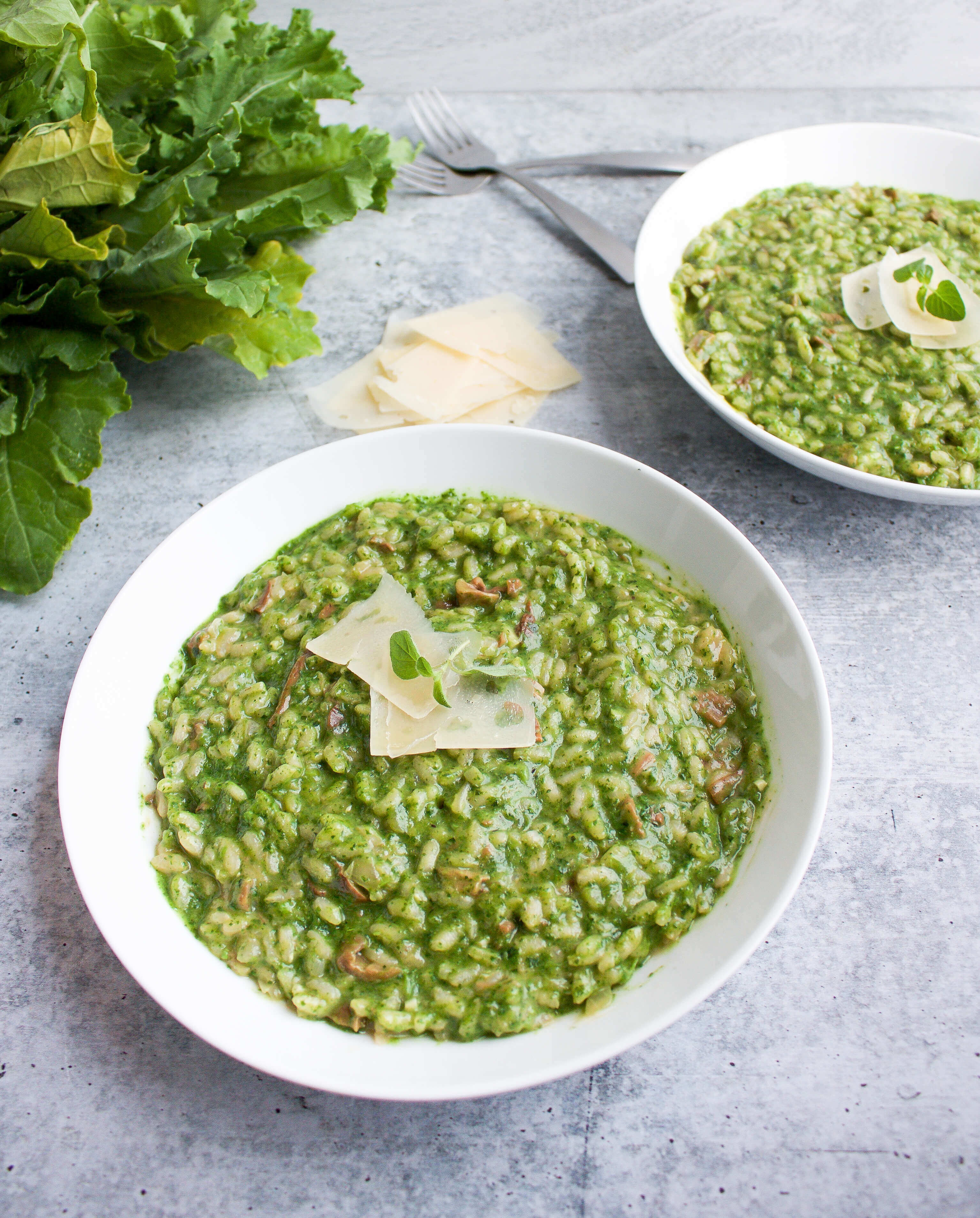 Porcini Mushroom and Broccoli Rabe Risotto