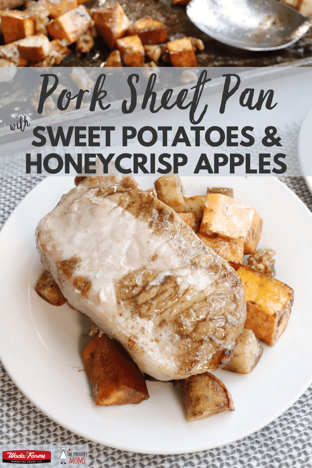 Pork Sheet Pan with Sweet Potato and Apple