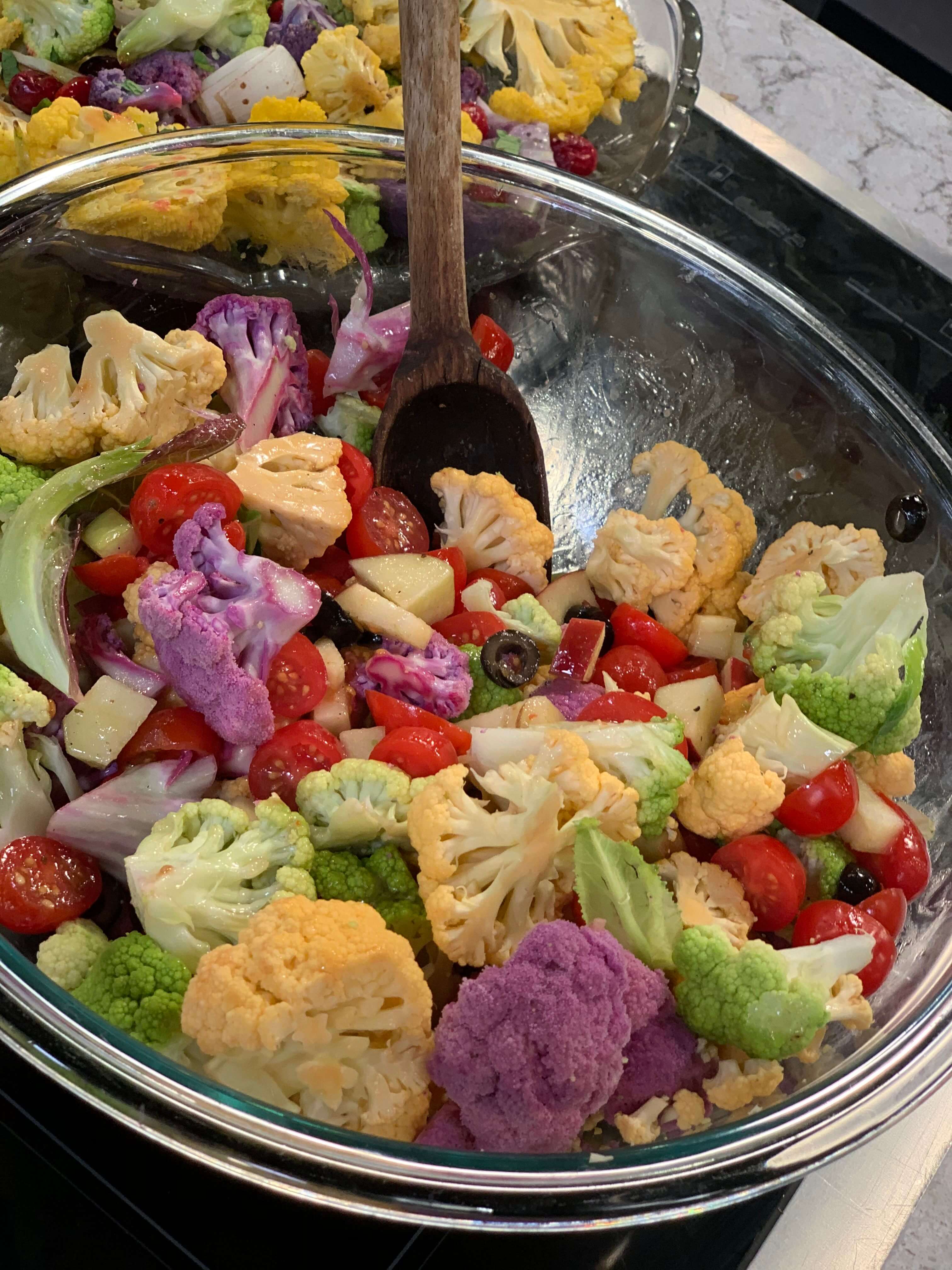 Holiday Recipes: Rainbow Cauliflower Salad