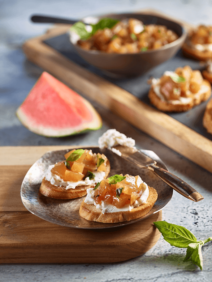 Watermelon Recipes For The Holidays: Watermelon Rind Bruschetta