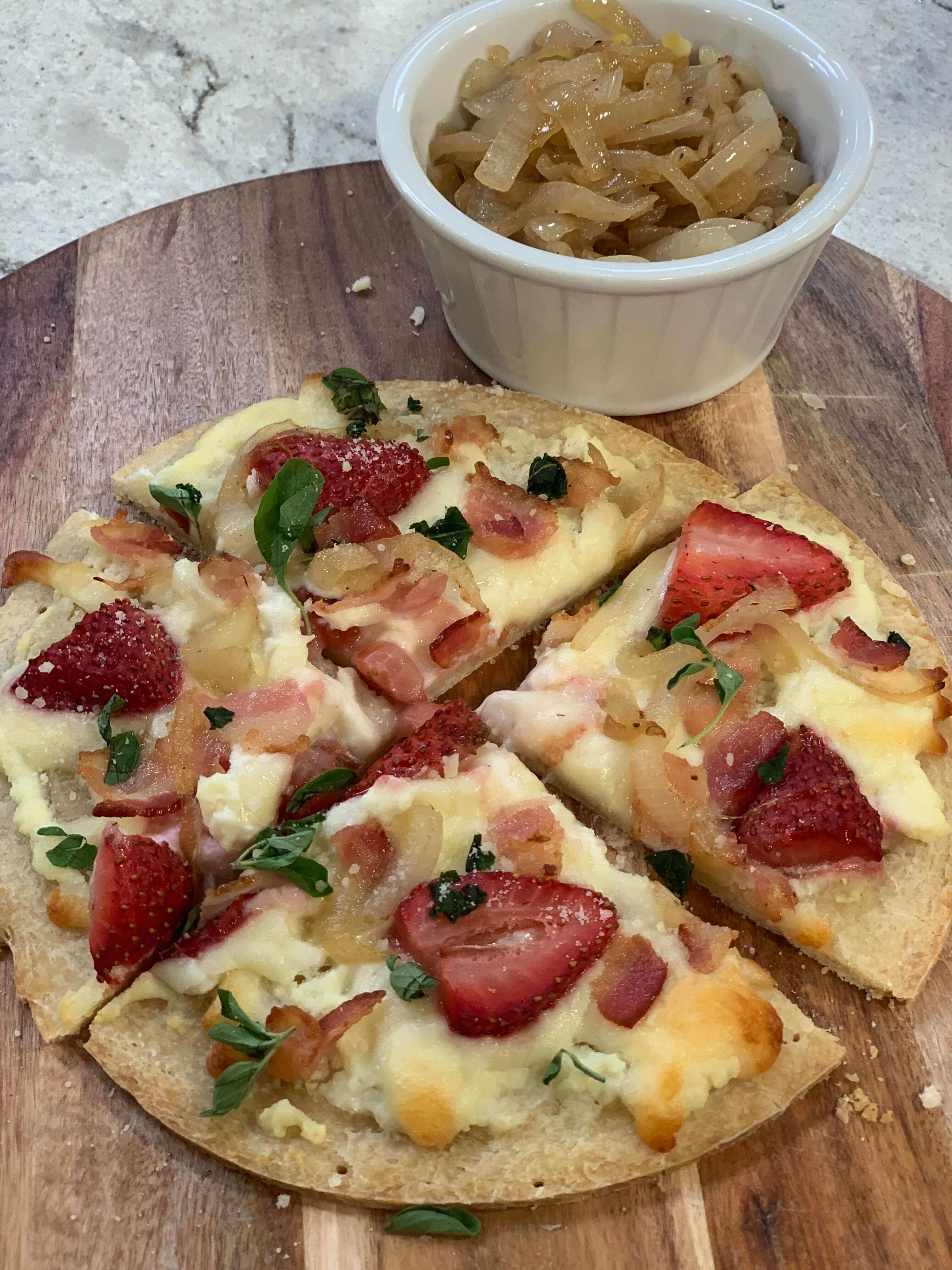 Healthy Kid-Friendly Recipes: Strawberry & Caramelized Onion Pizza