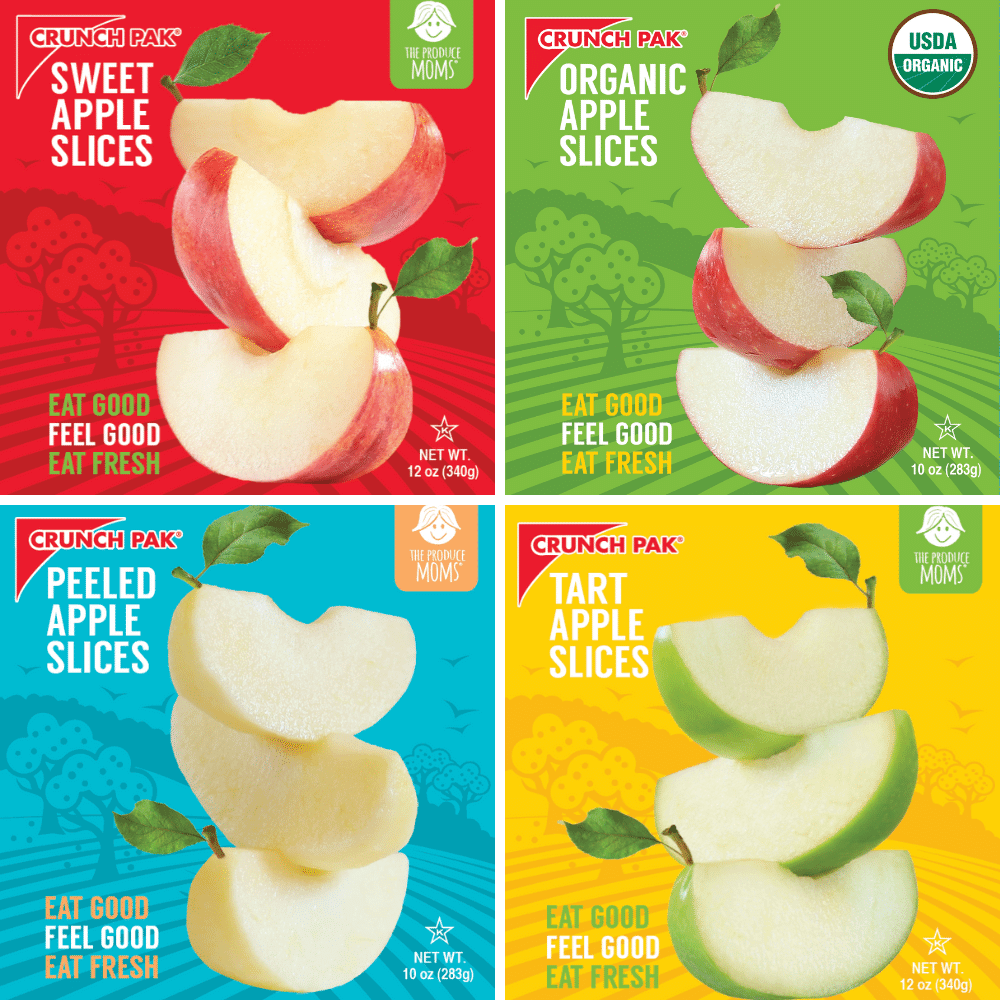 20 Must-Try Produce Items in 2020: Crunch Pak® and The Produce Moms Co-Branded Apple Slices 