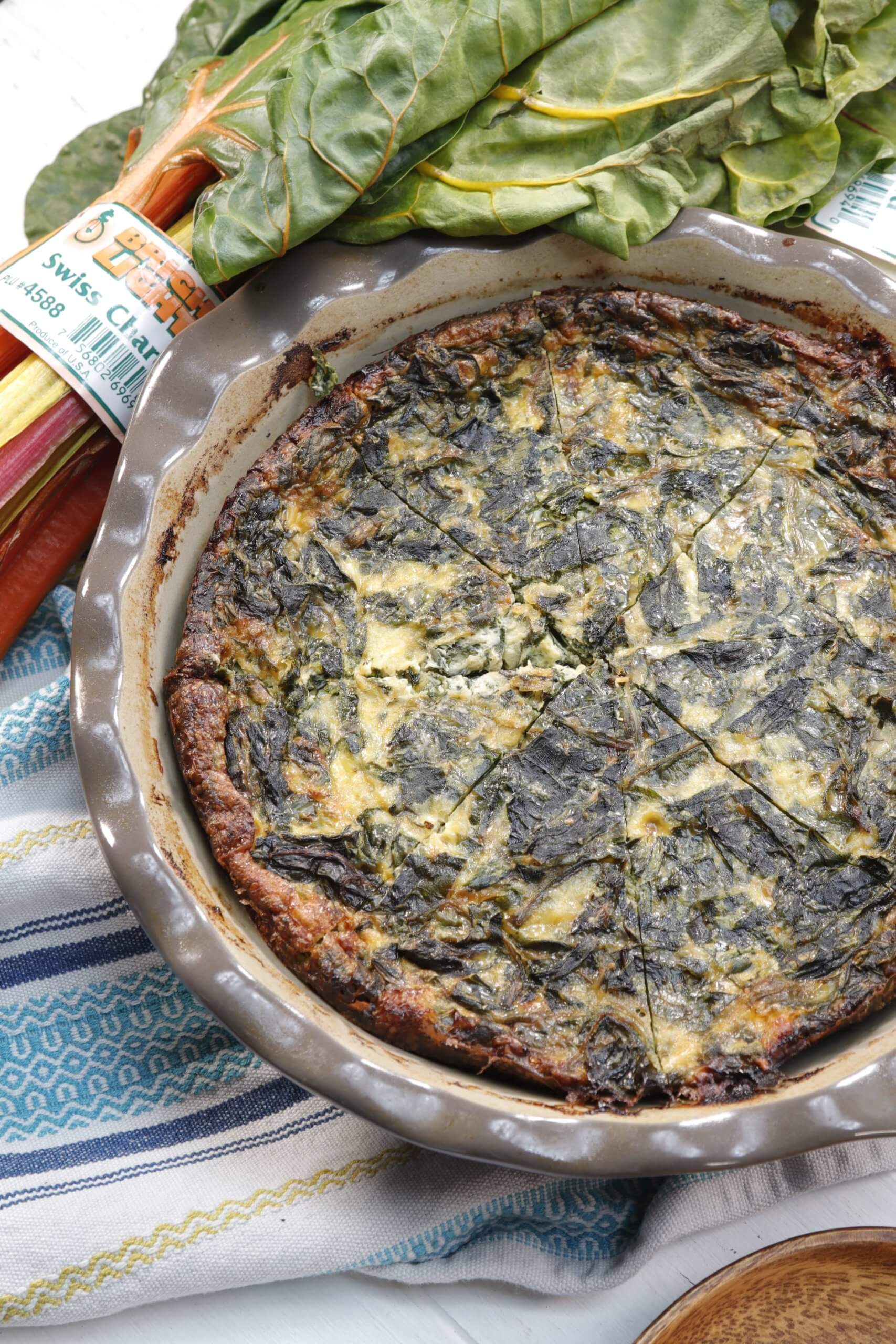 Bright Lights® Swiss Chard Quiche with Potato Crust