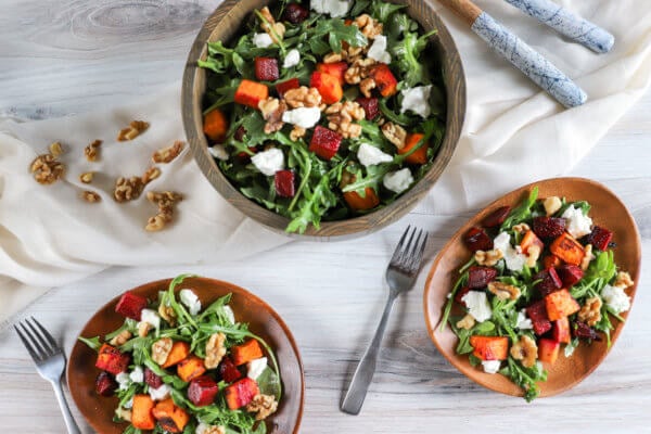 Roasted Sweet Potato & Beet Salad 1 Roasted Sweet Potato & Beet Salad