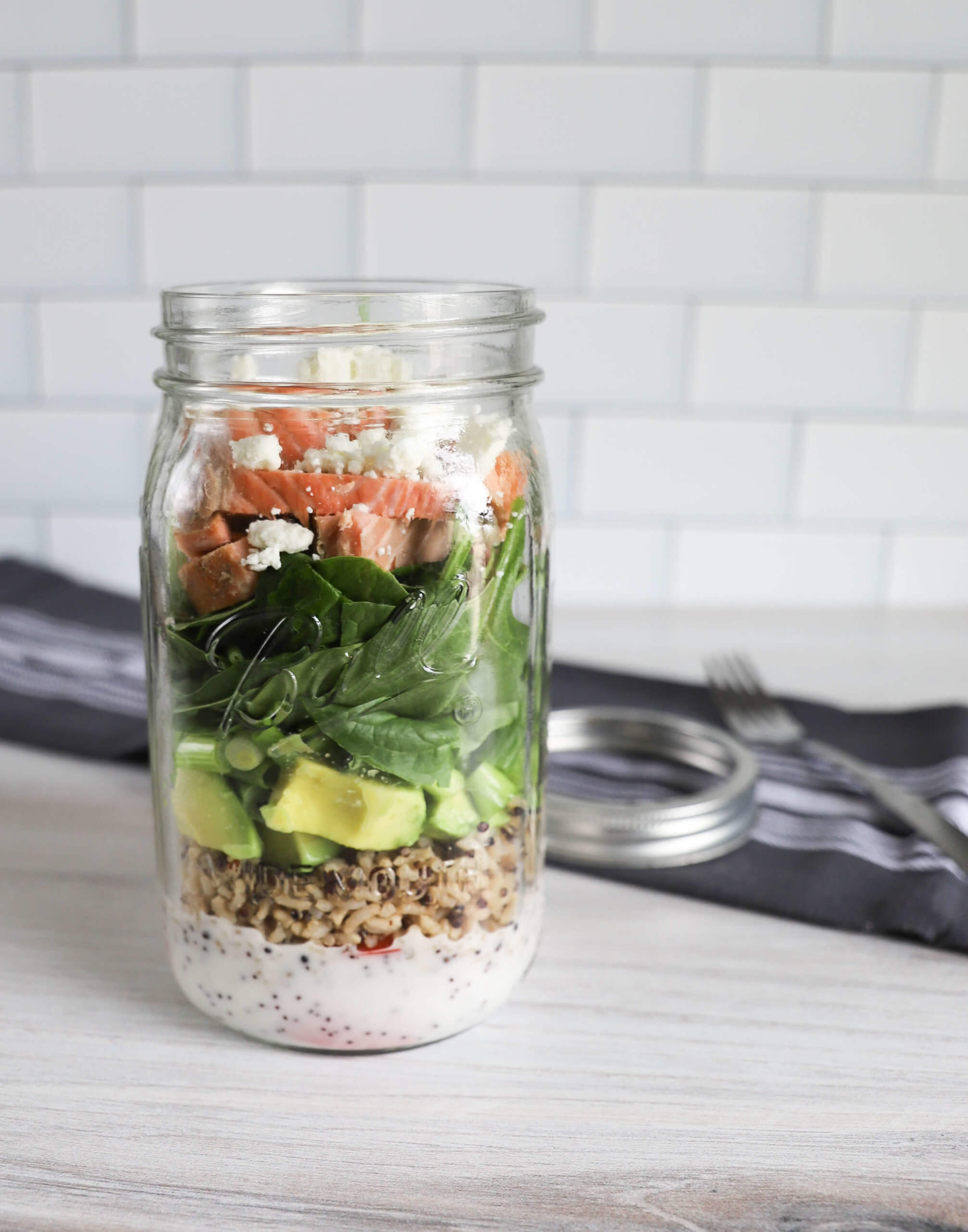 Salmon & Spinach Salad