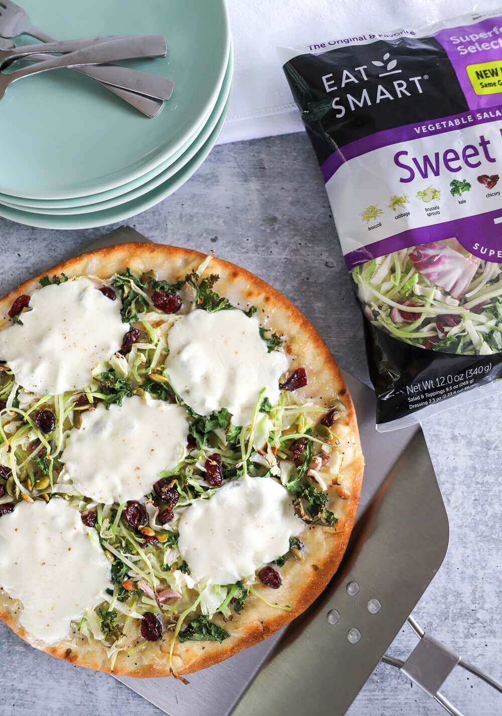 Sweet Kale Flatbread Pizza