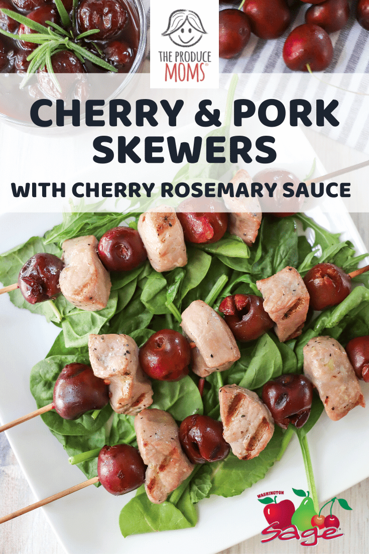 Cherry & Pork Skewers Cherry Rosemary Sauce 1
