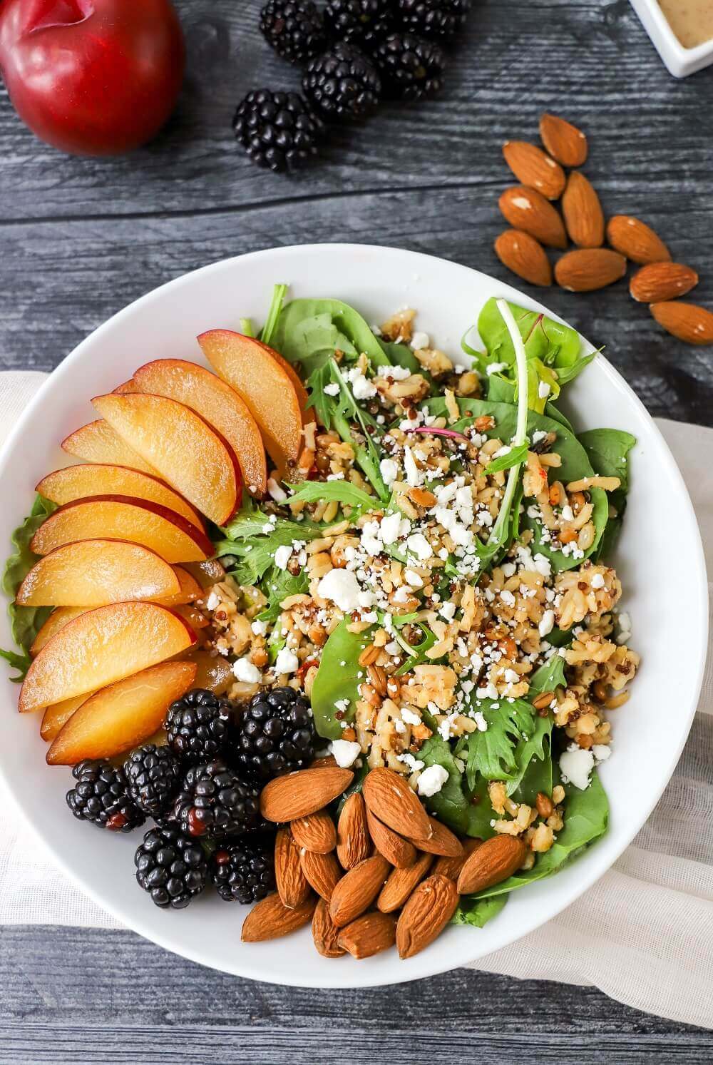 Plum and Blackberry Grain Salad 