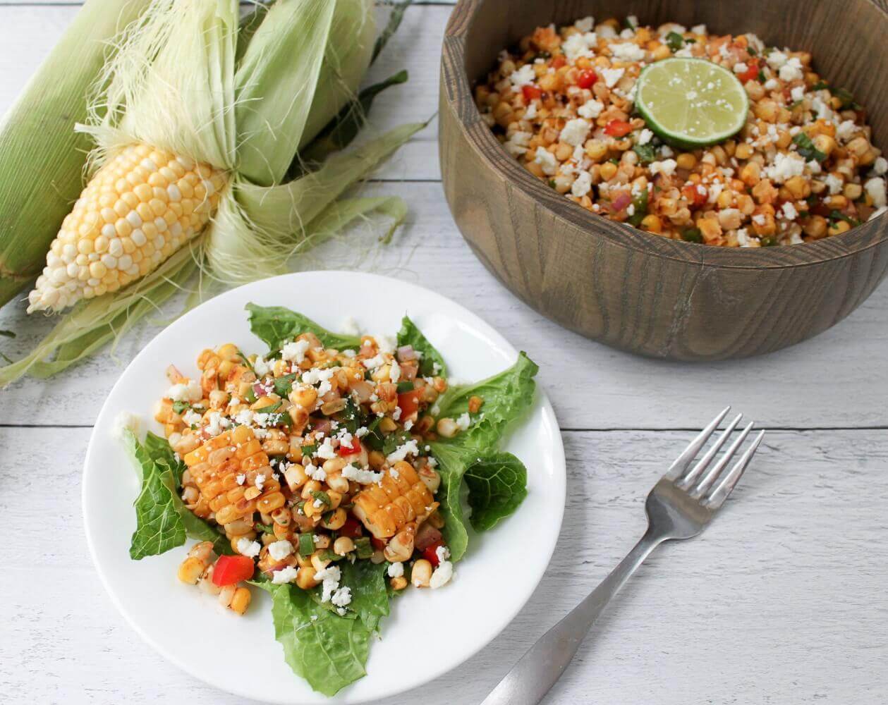 Elote Salad, or Mexican Street Corn Salad