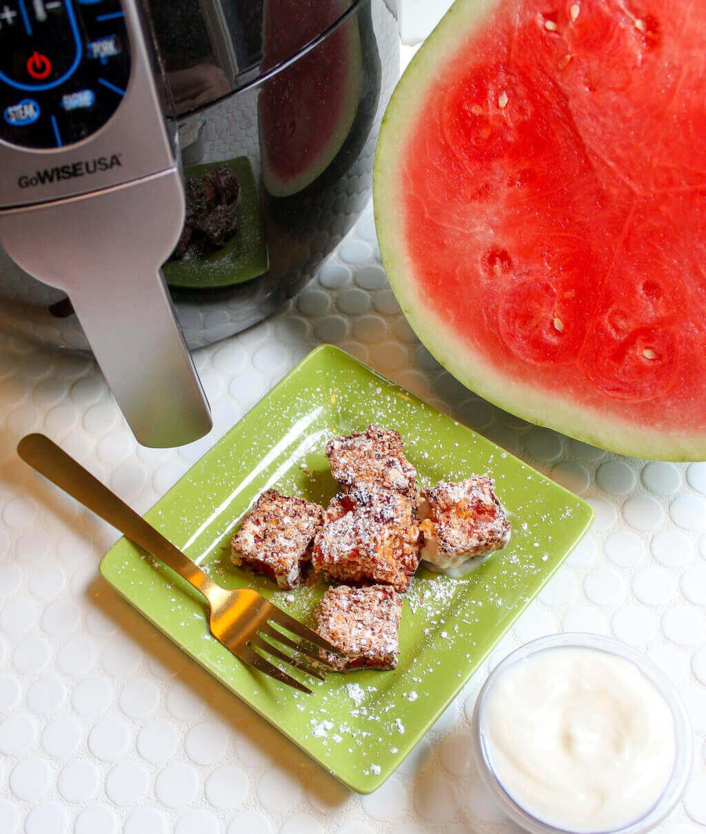 Air Fried Watermelon Bites Ballpark Snack Ideas