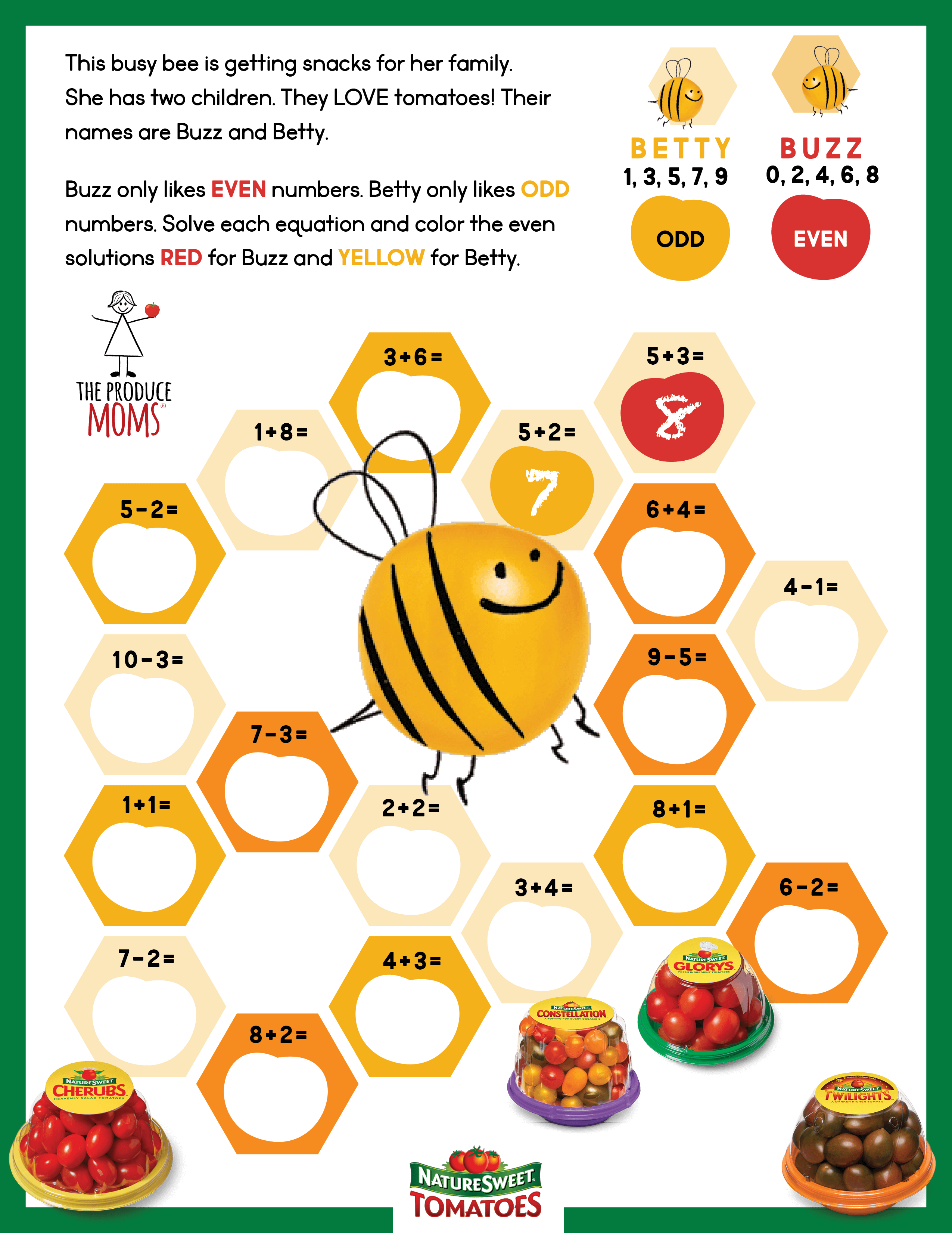 NatureSweet Activity Sheet