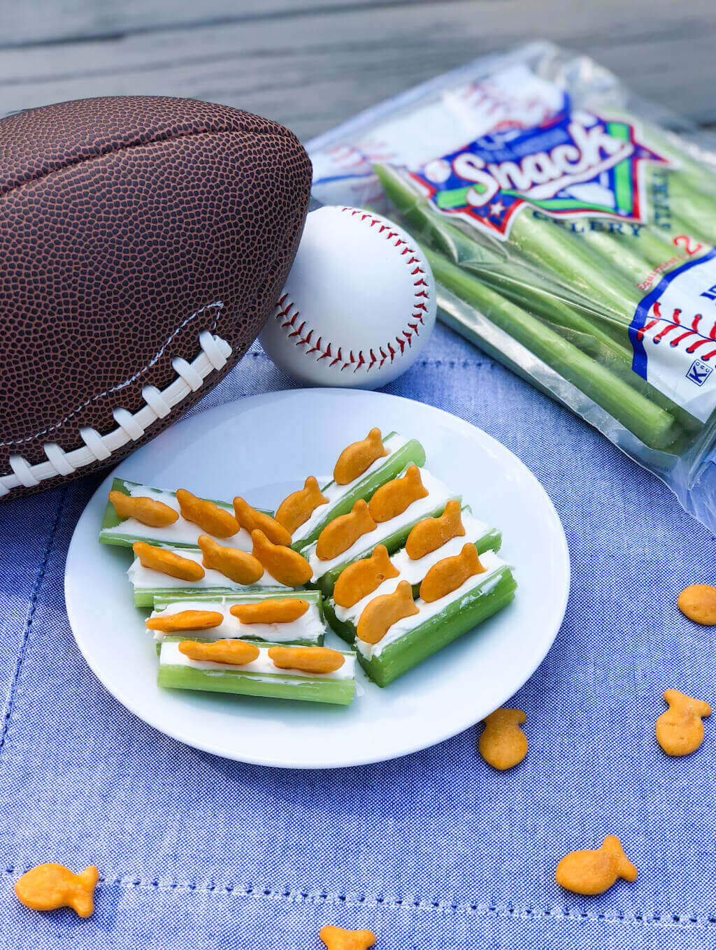 Gone Fishin’ Celery Snacks