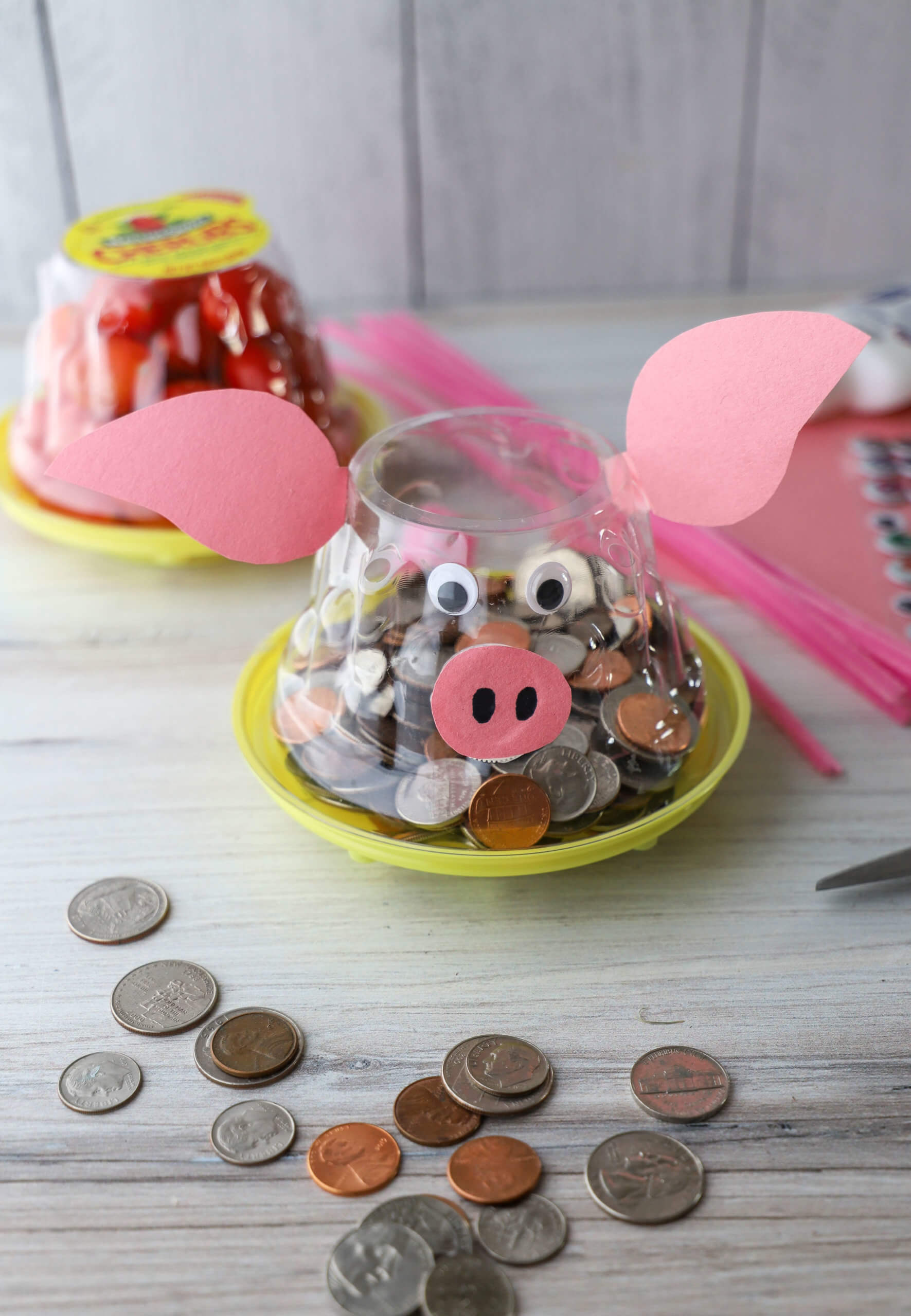 Summer Craft Ideas Using NatureSweet Tomato Containers: Piggy Bank DIY 