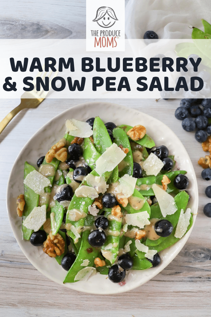 Warm Blueberry and Snow Pea Salad