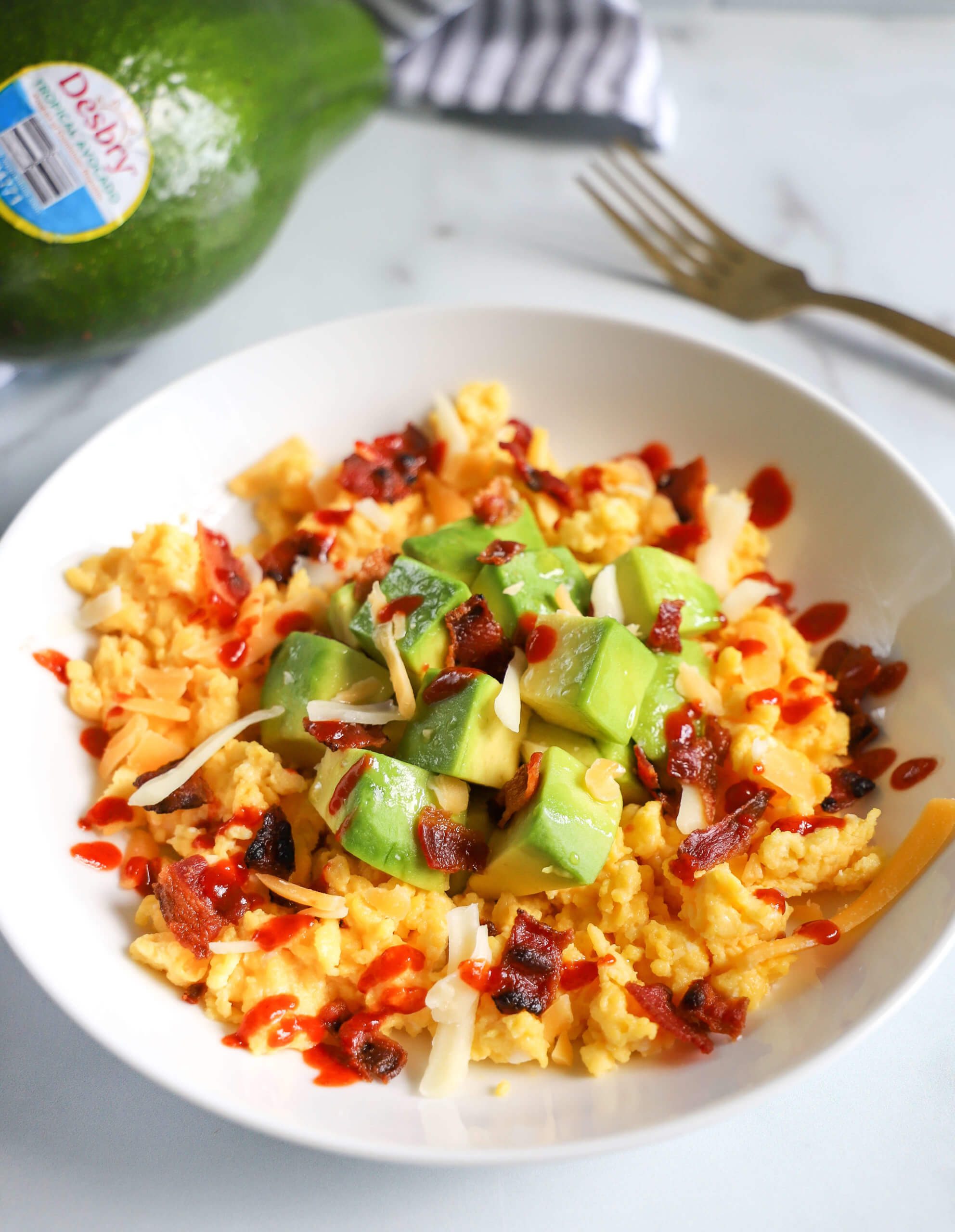 Breakfast Salad with Tropical Avocado