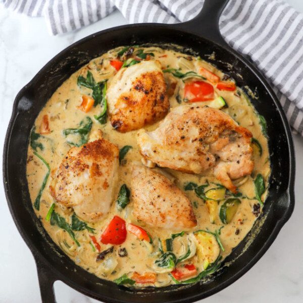One-Skillet Creamy Tuscan Chicken