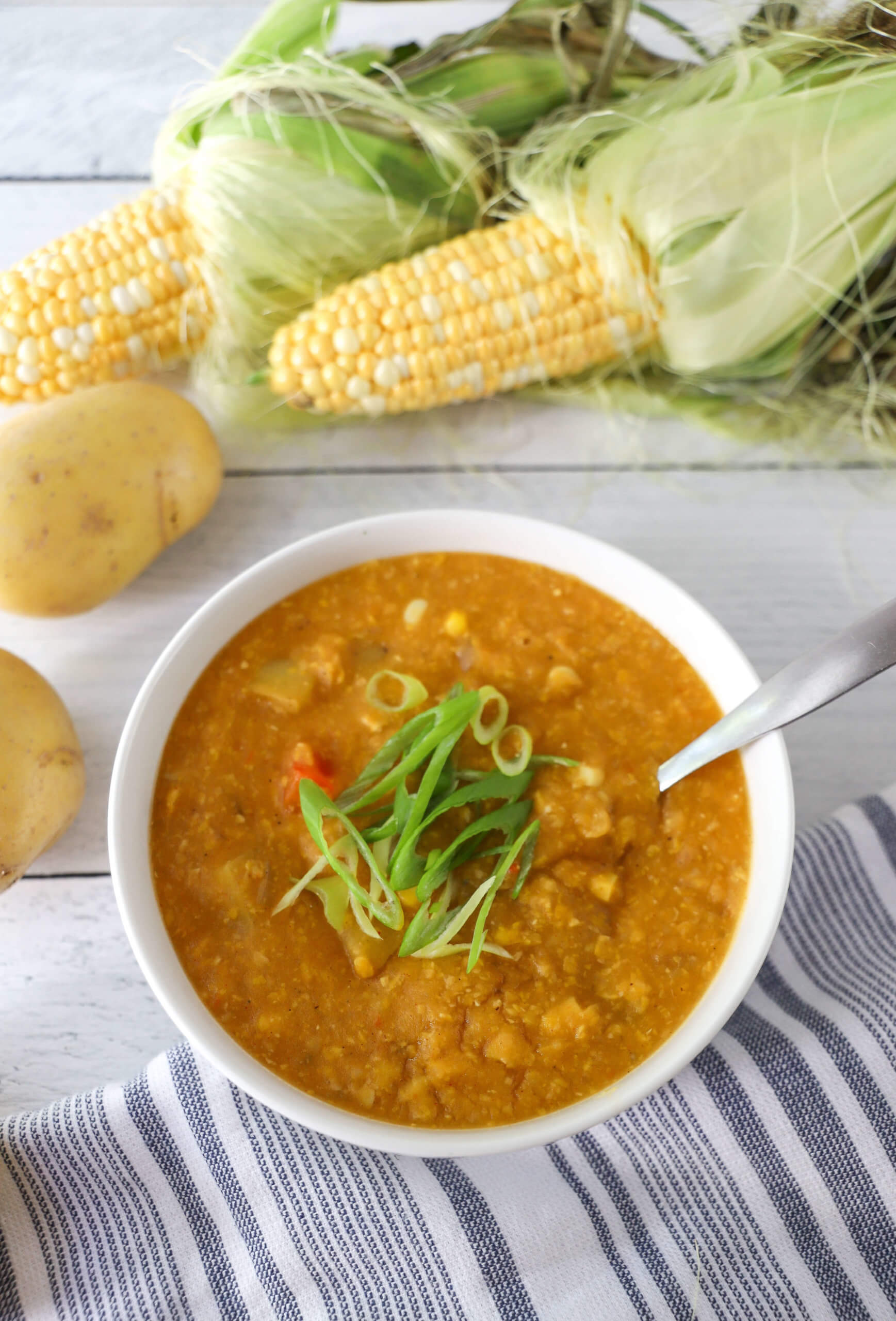 Vegan Potato and Corn Chowder