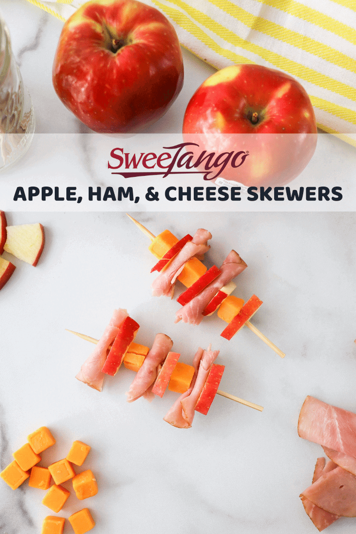 SweeTango Apple, Ham, and Cheese Skewers