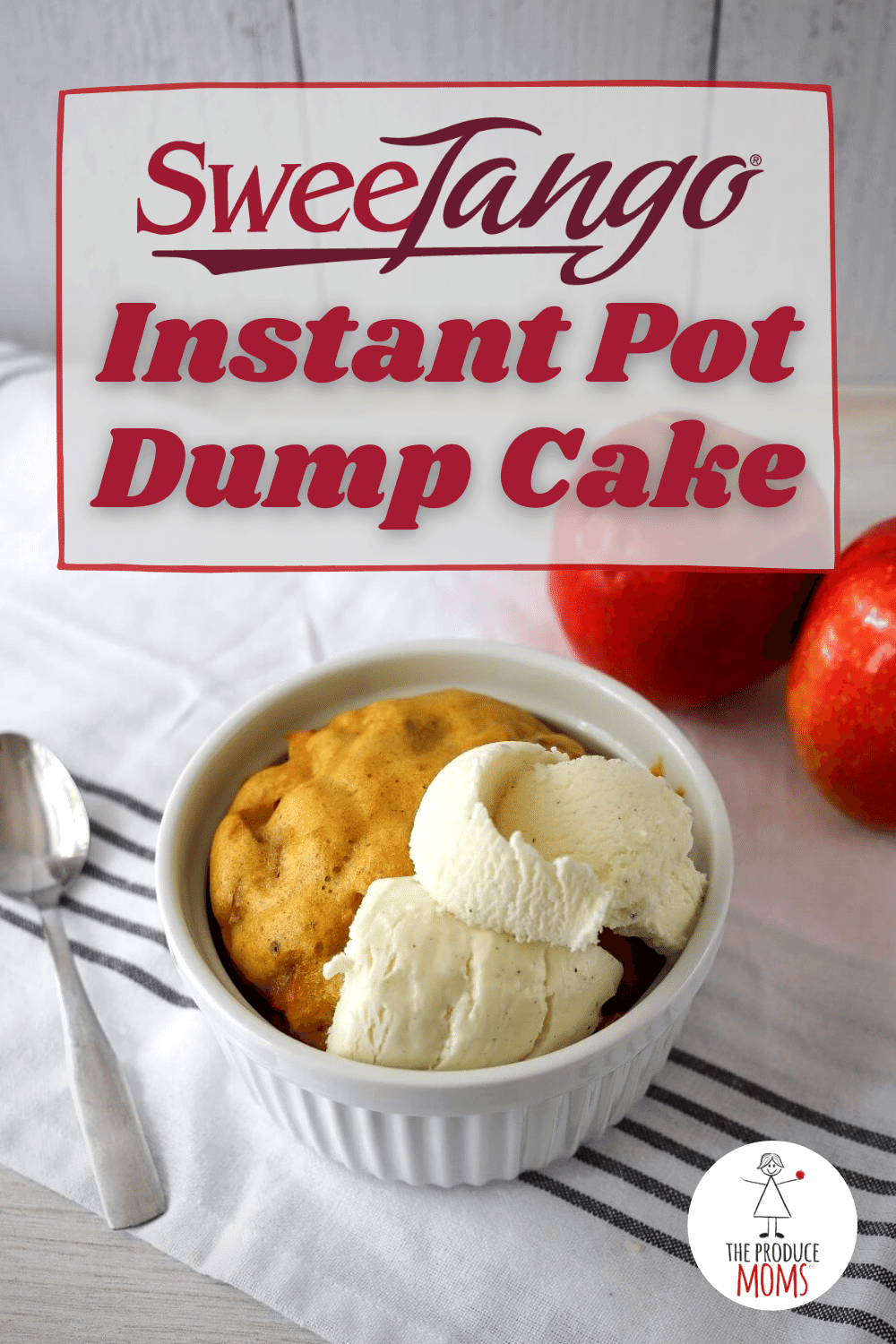 SweeTango Instant Pot Dump Cake Pinterest Card