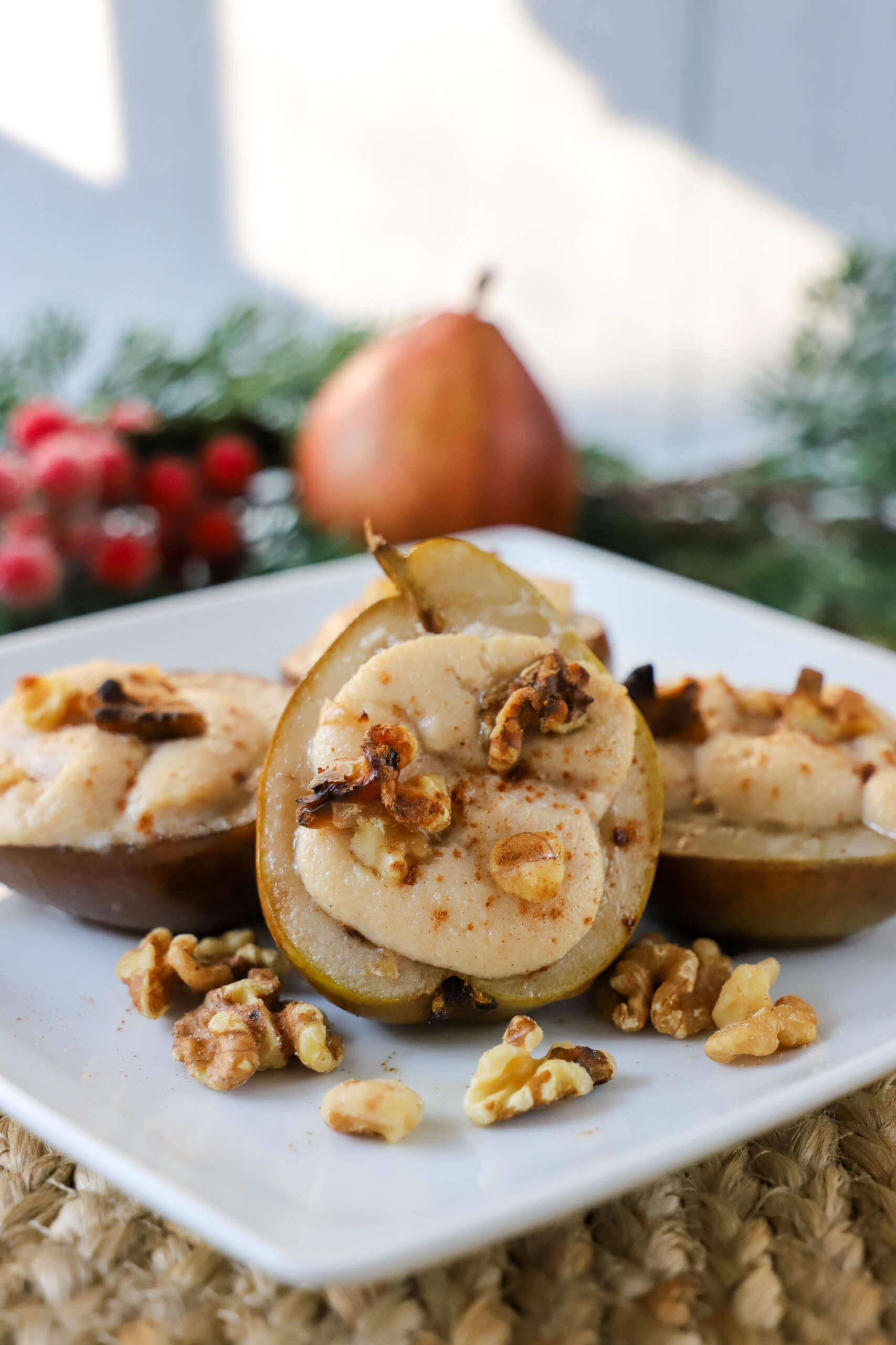 Baked Cinnamon Ricotta Pears