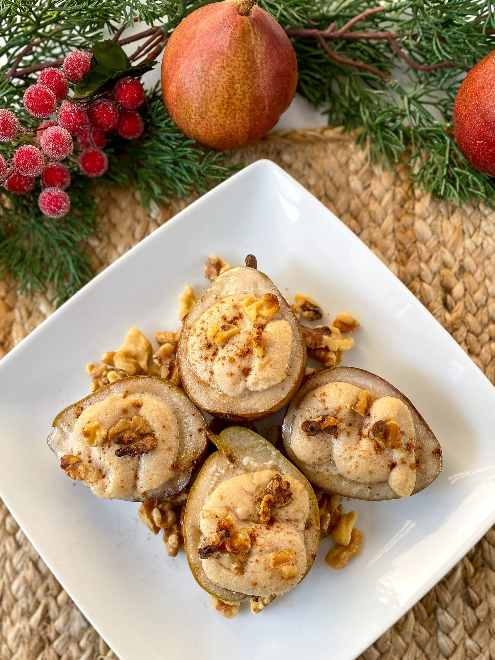 Baked Cinnamon Ricotta Pears