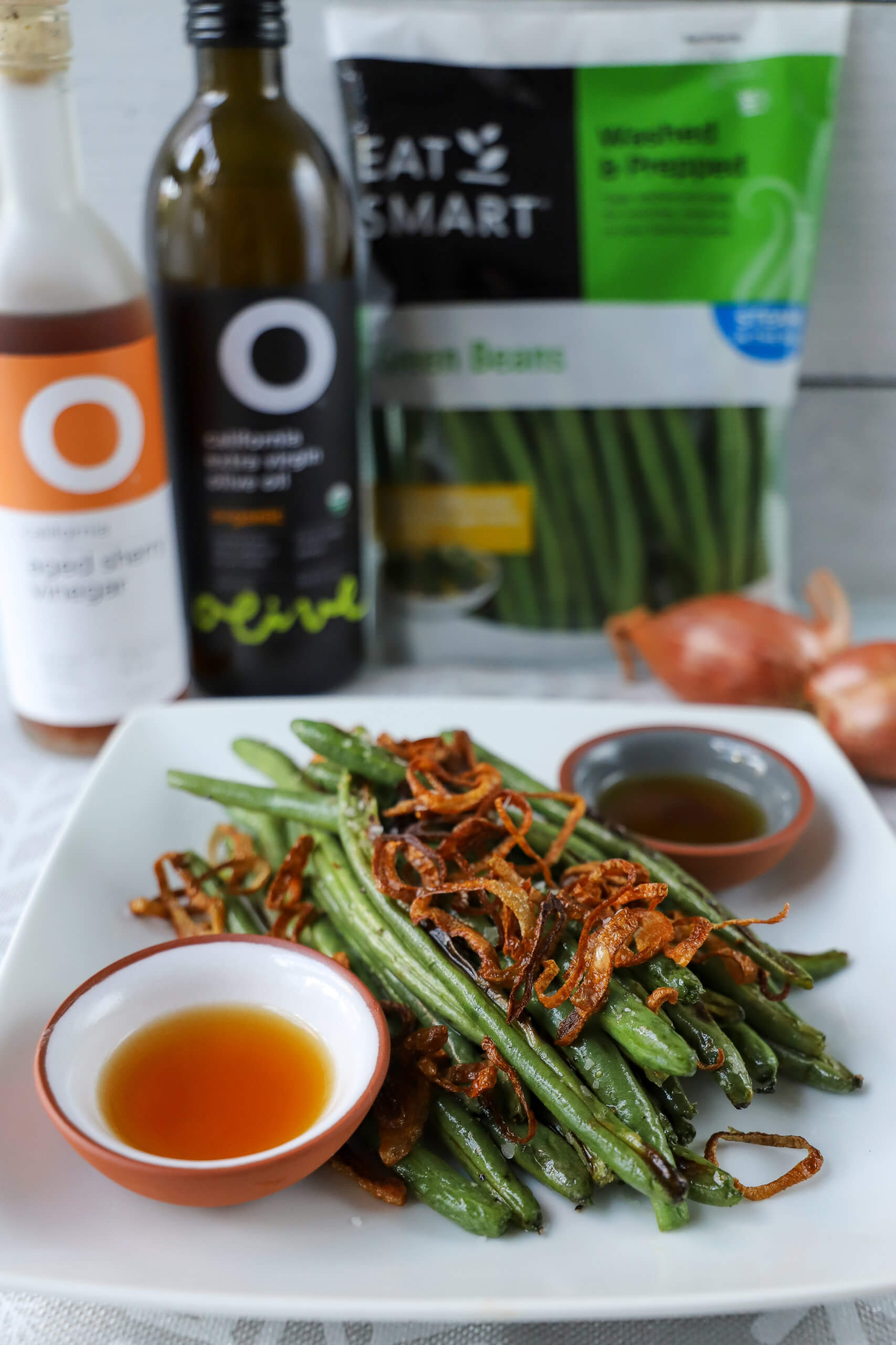 Blistered Green Beans with Fried Shallots 