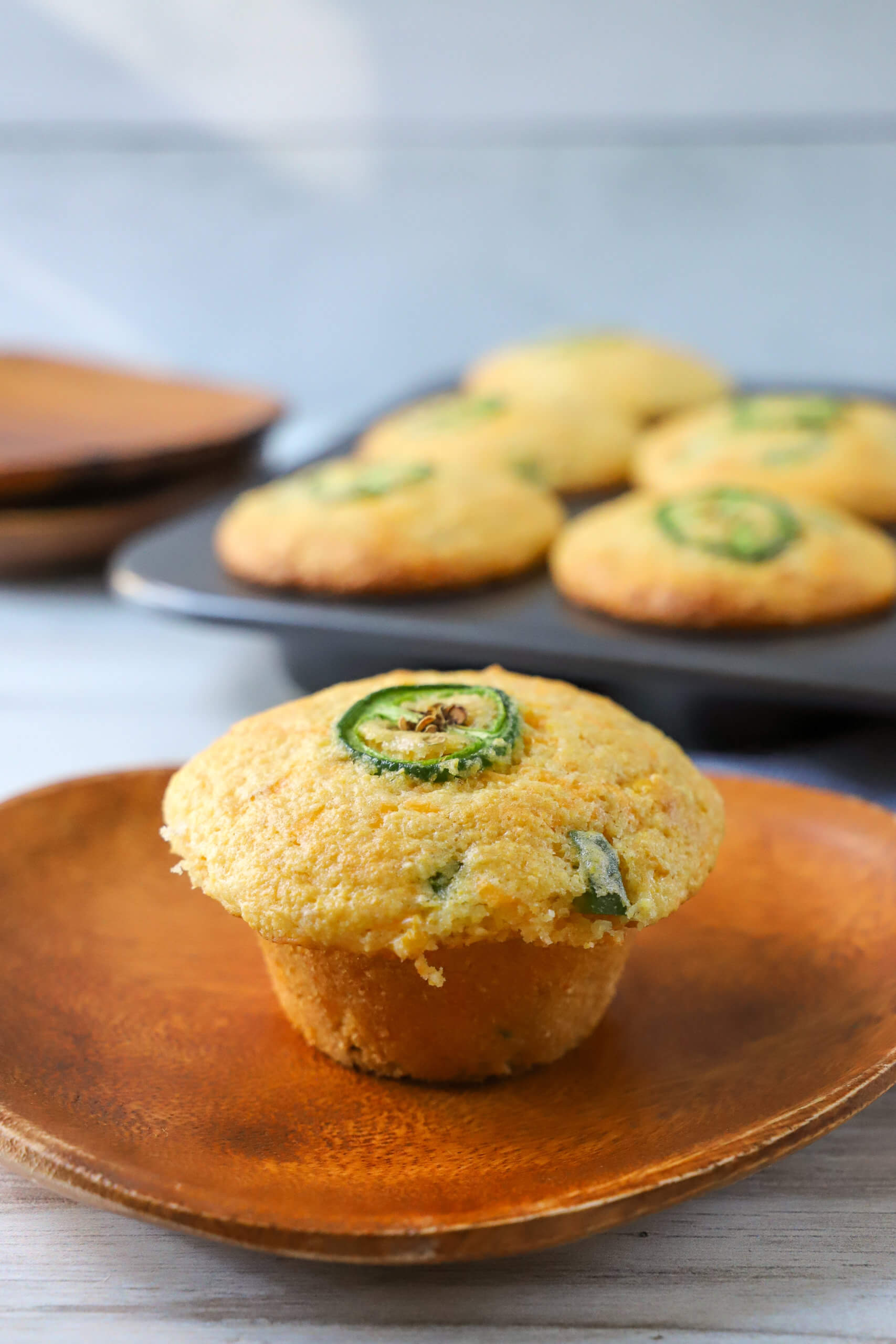 Cheesy Jalapeno Cornbread Muffins