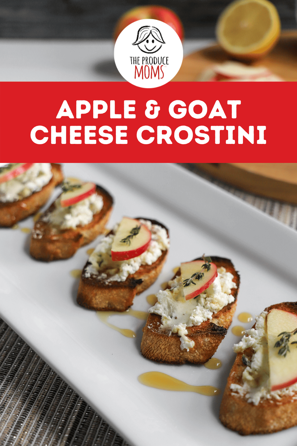 Apple and Goat Cheese Crostini