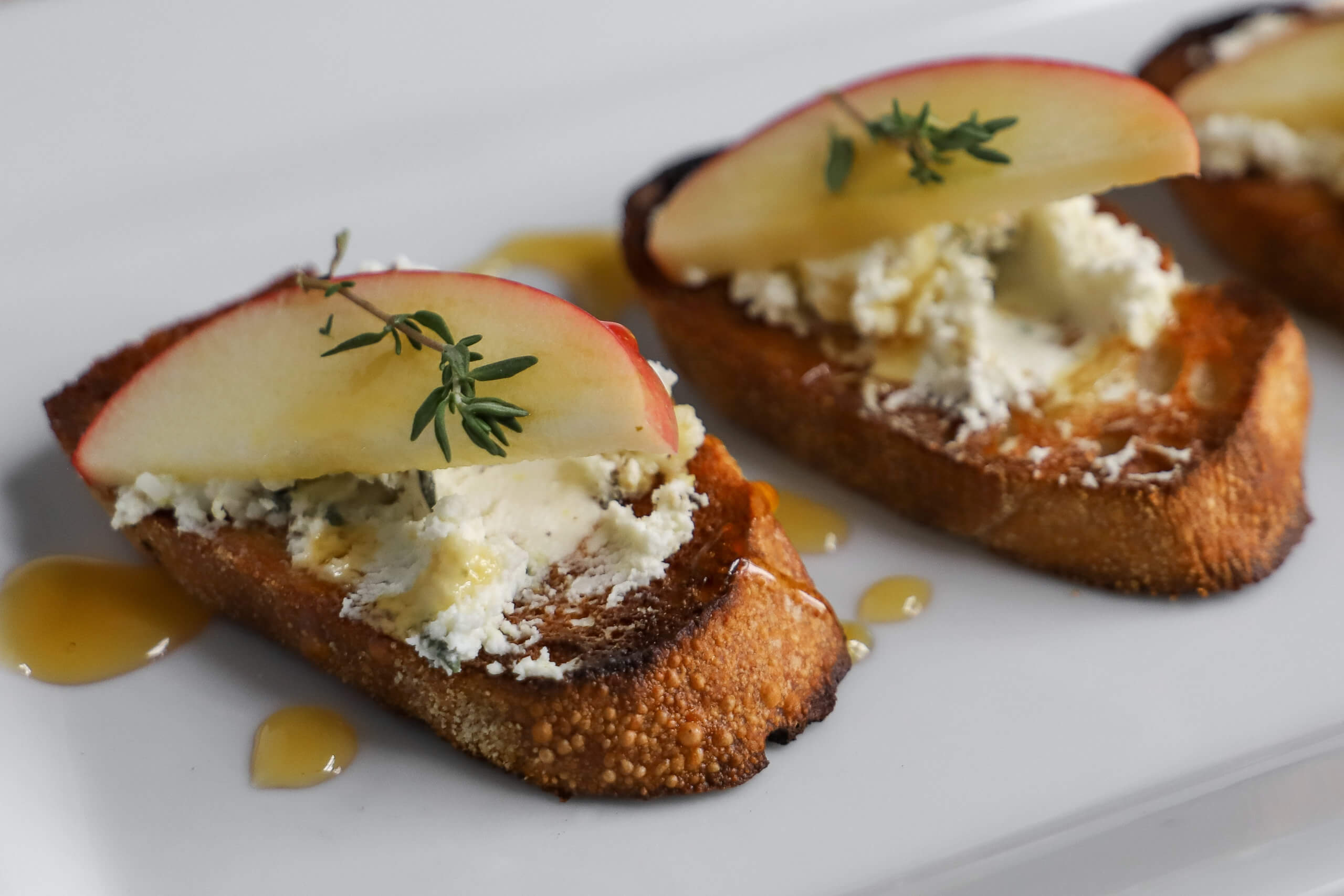 Apple and Goat Cheese Crostini