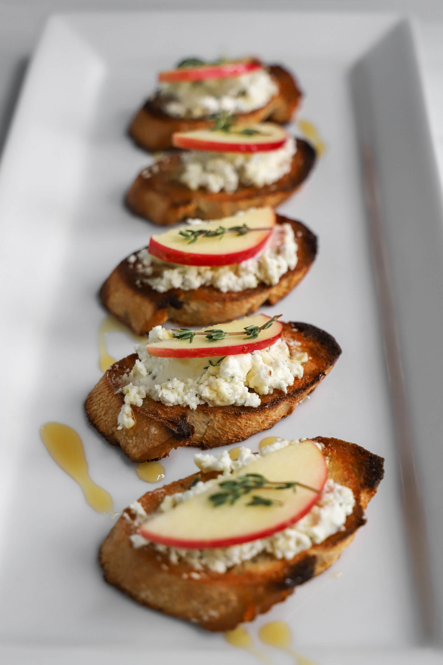 Apple and Goat Cheese Crostini