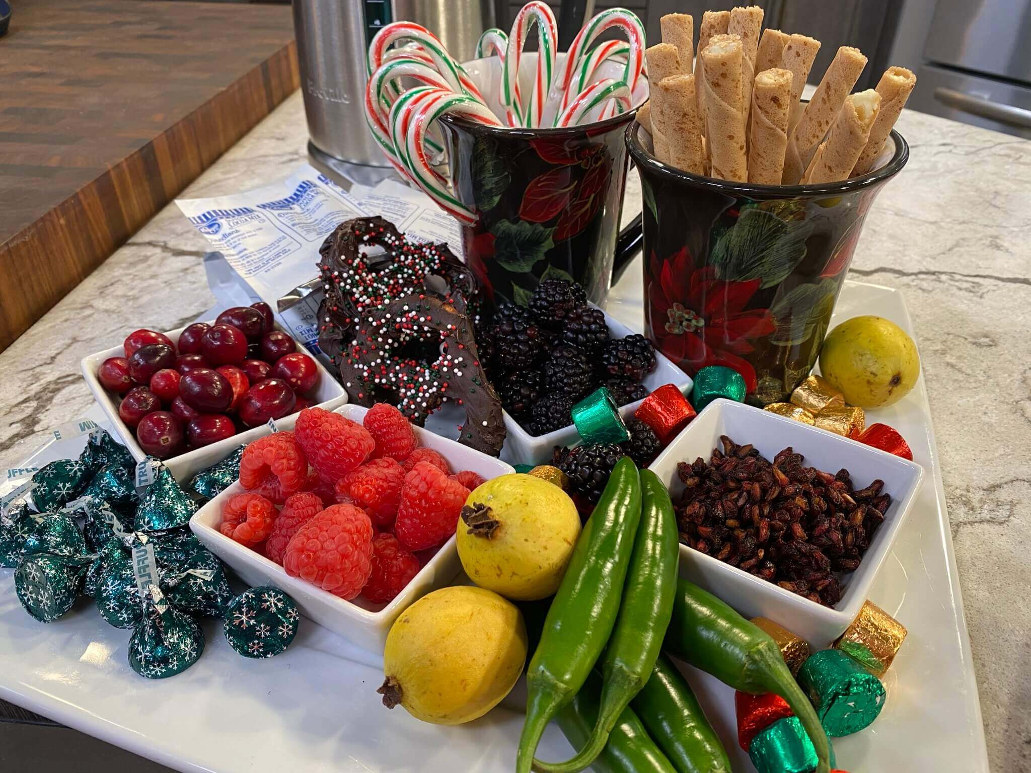 Festive Holiday Snack Board: A Fun-Filled Hot Chocolate Tray