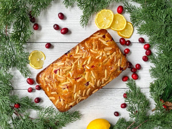 Lemon Cranberry Bread with Almonds Lemon Cranberry Bread with Almonds