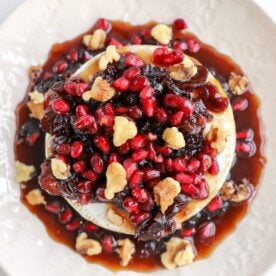 Sweet Baked Brie with Pomegranates 1