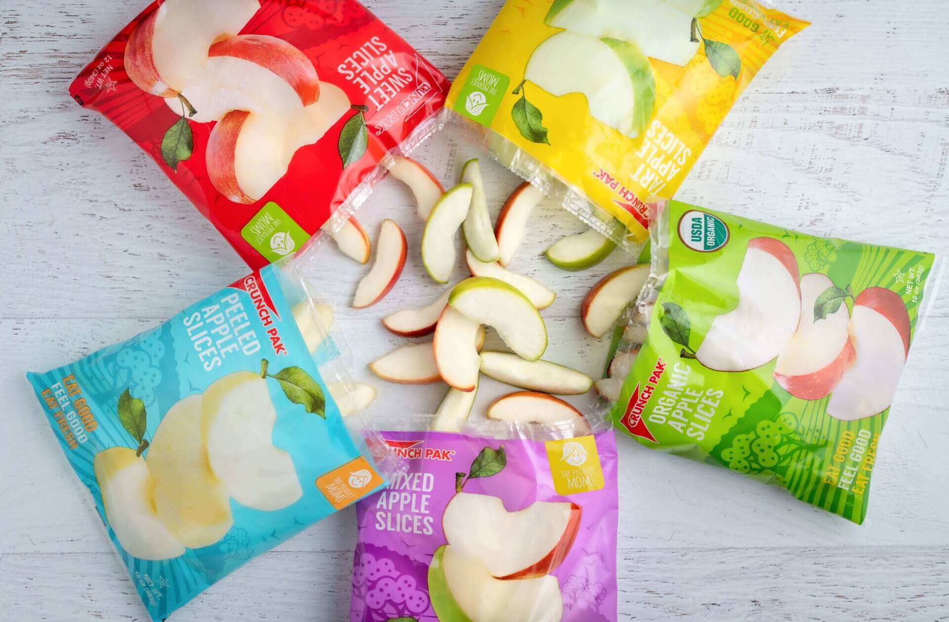 Crunch Pak Fresh Sweet Apple Slices, Family Size, 14 oz Resealable Bag