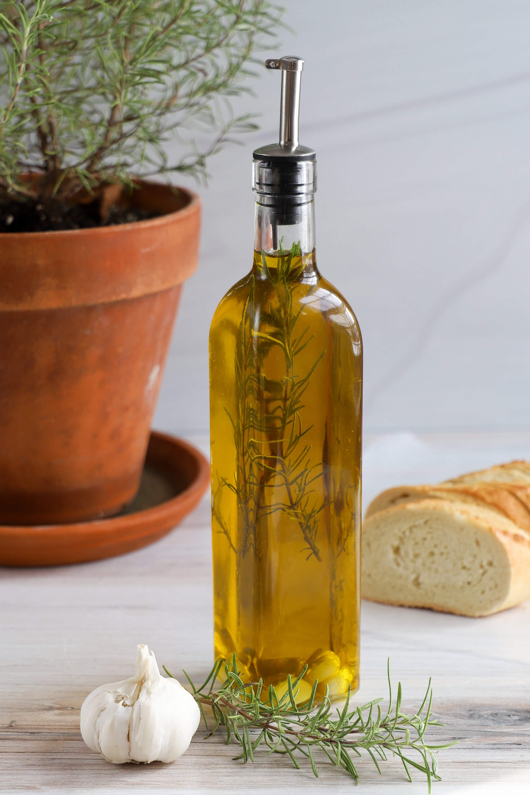 Garlic and Rosemary Infused Olive Oil