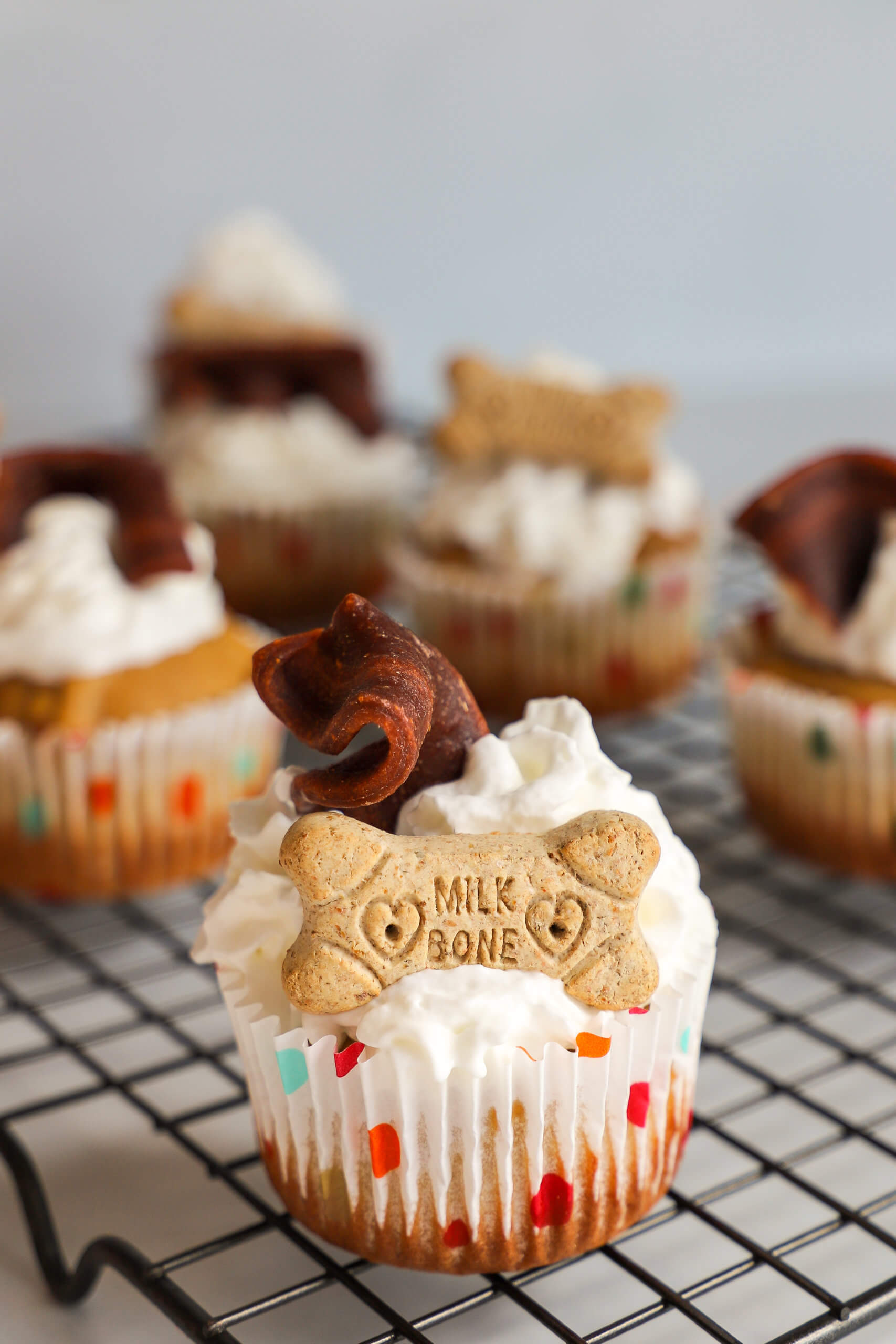 Peanut Butter and Banana Pupcakes