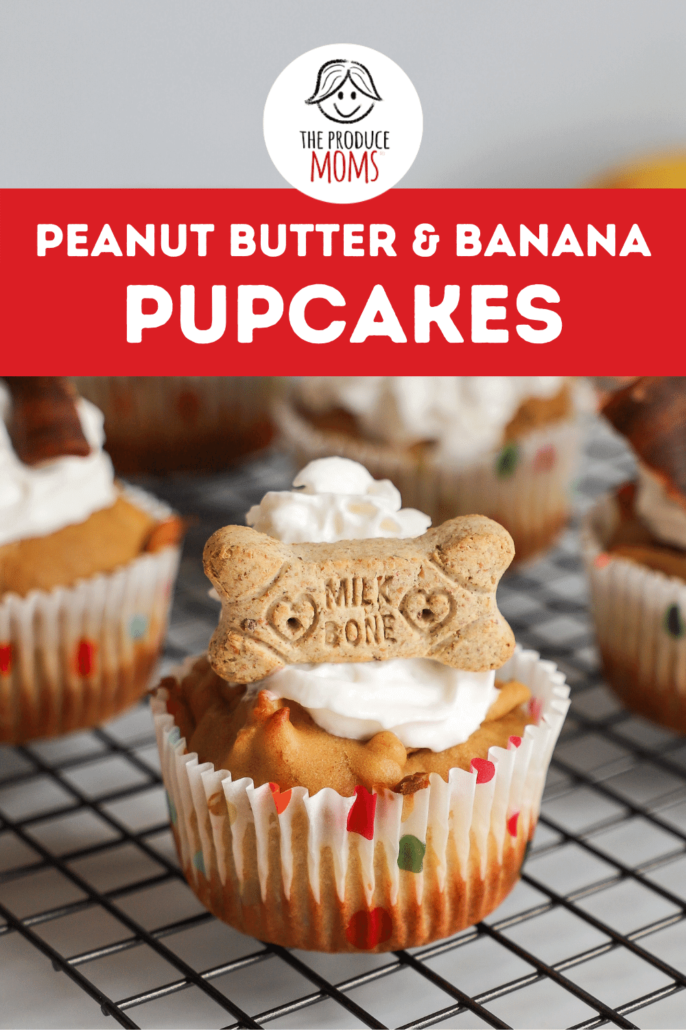 Peanut Butter and Banana Pupcakes 