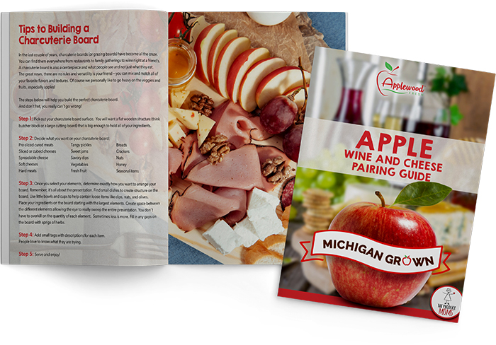 apple and wine pairing guide e-book mockup