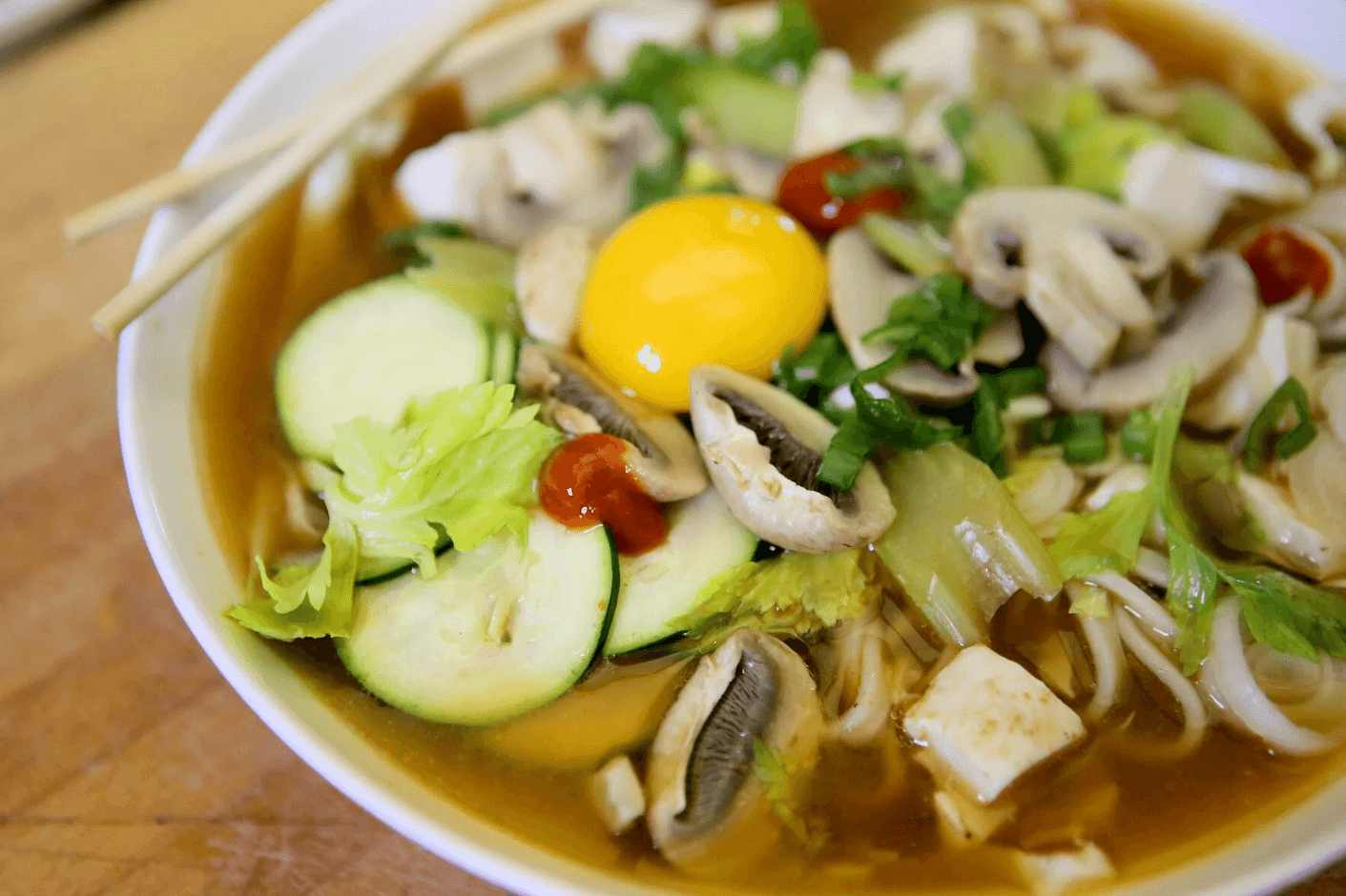 Celery and Miso Udon Soup