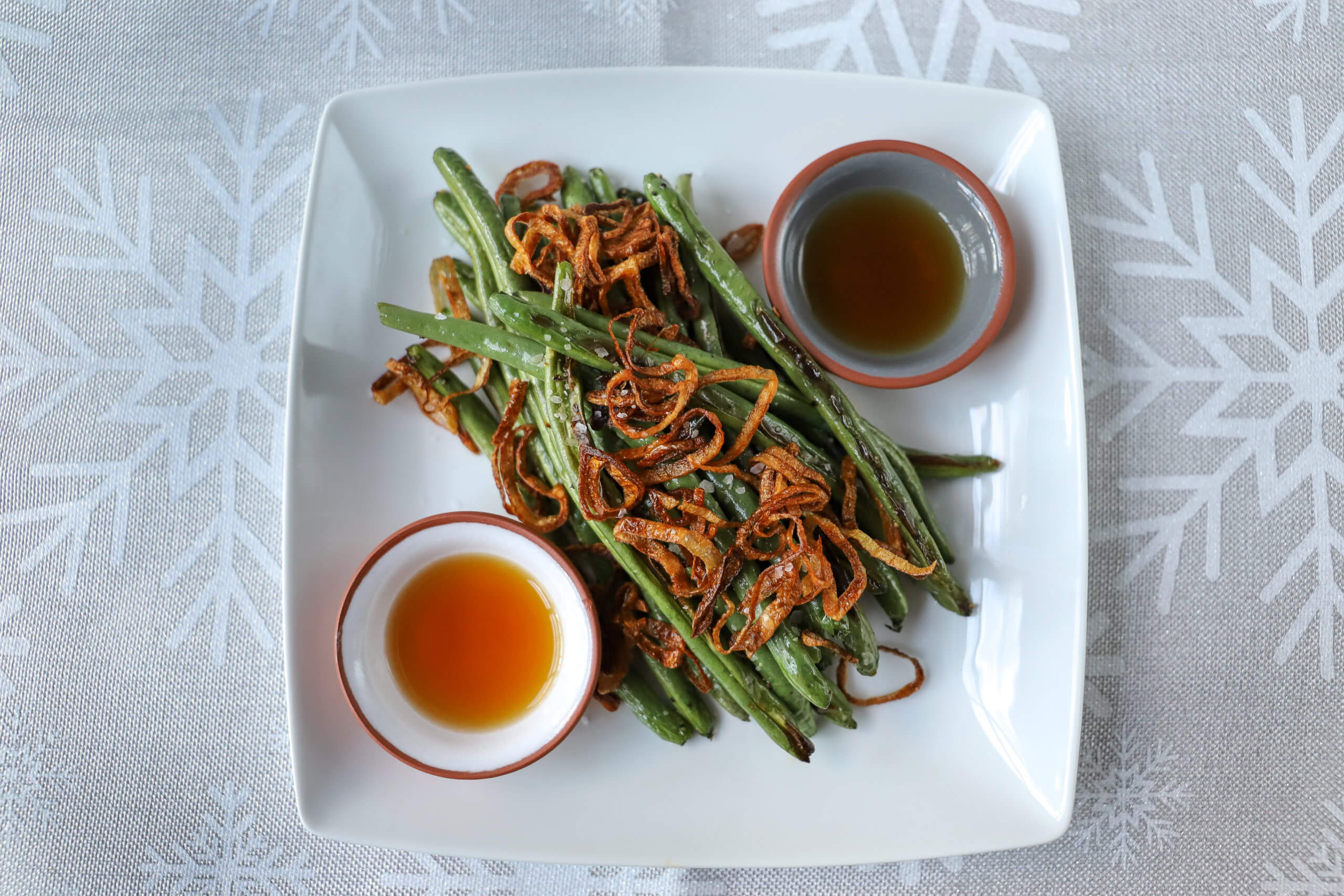 Blistered Green Beans with Fried Shallots