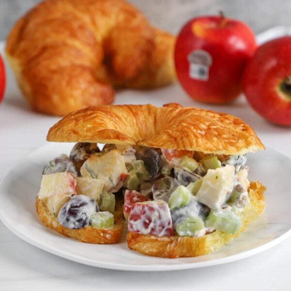 Crunchy Envy Apple Salad On Croissants