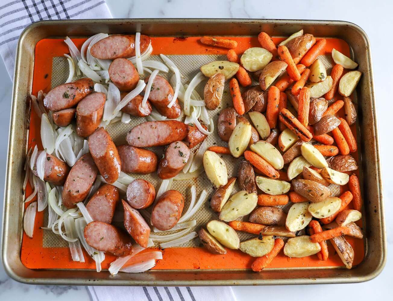 sausage sheet pan dinner